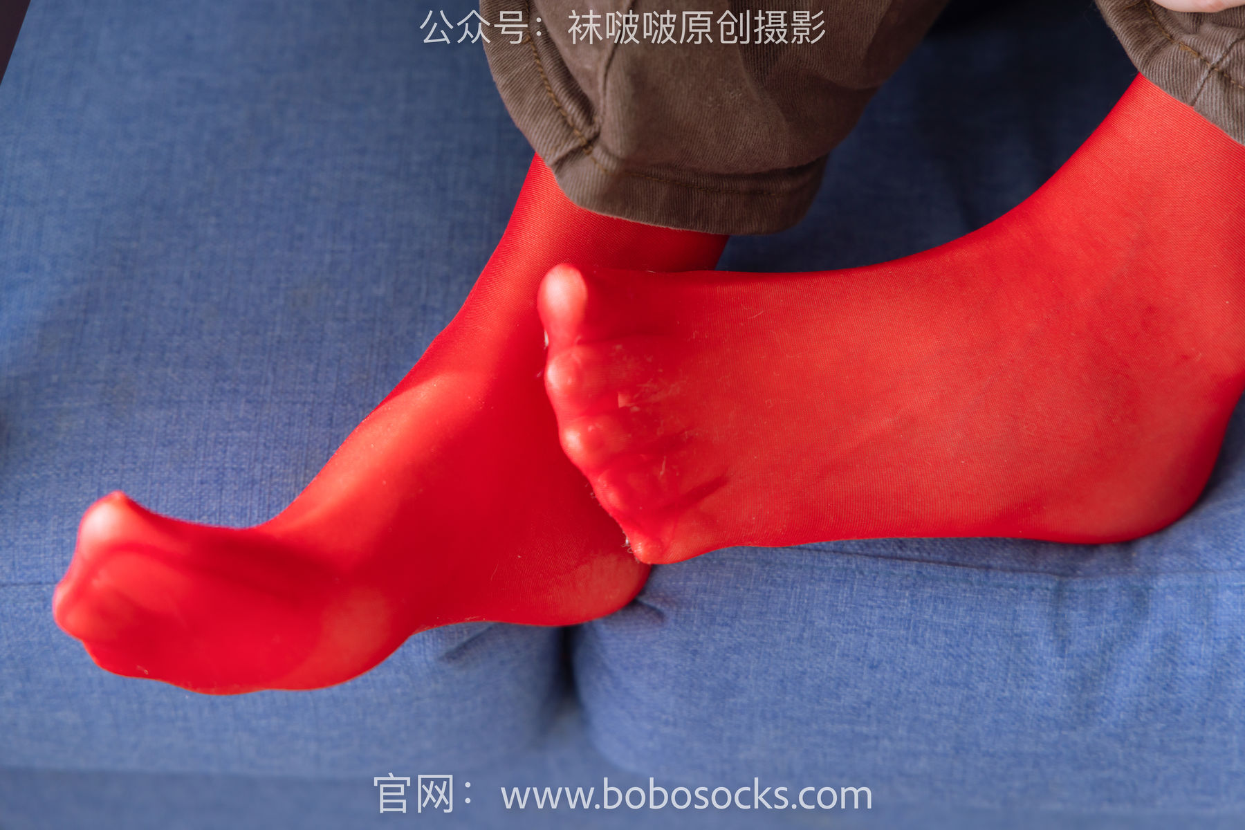 BoBoSocks袜啵啵 No.166 小甜豆稚予-板鞋、运动鞋、高跟鞋、白棉袜、蓝丝/(218P)