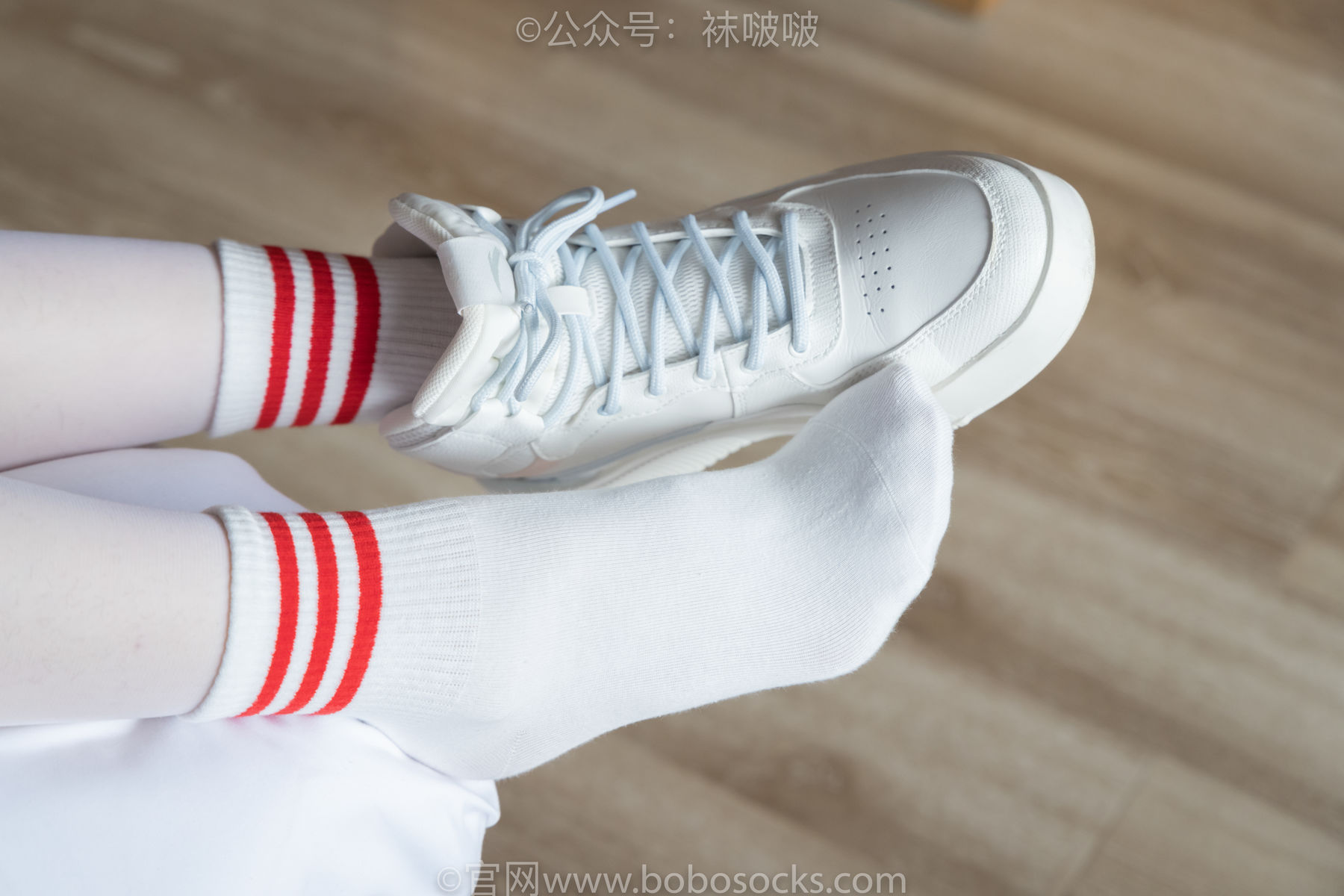 BoBoSocks袜啵啵 积分限定作品004 熊熊-板鞋、白棉袜、白丝/(139P)