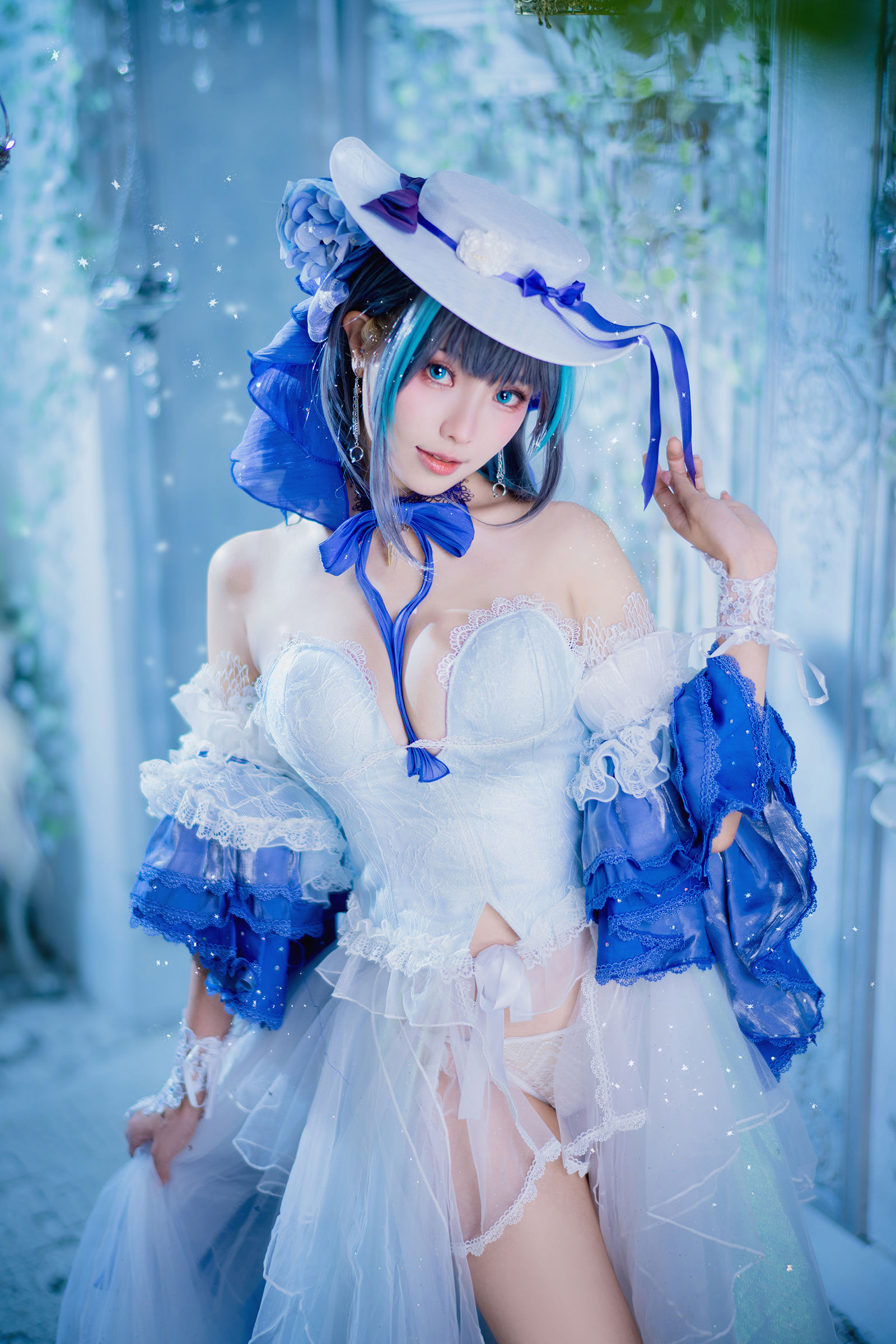 Ely_eee(ElyEE子) - Cheshire Dress 柴郡禮服/(25P)