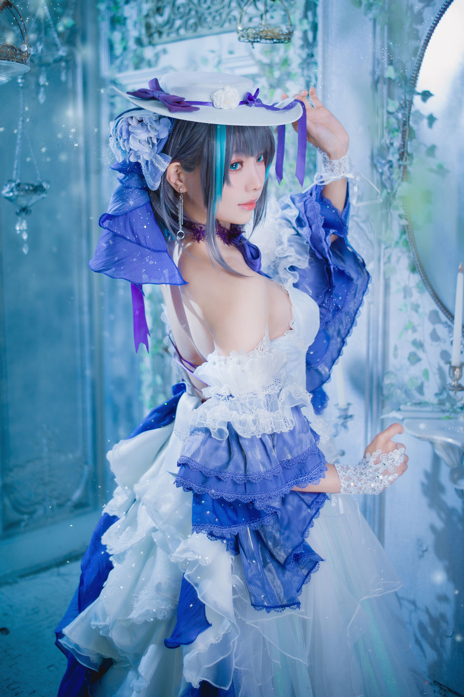 Ely_eee(ElyEE子) - Cheshire Dress 柴郡禮服/(25P)