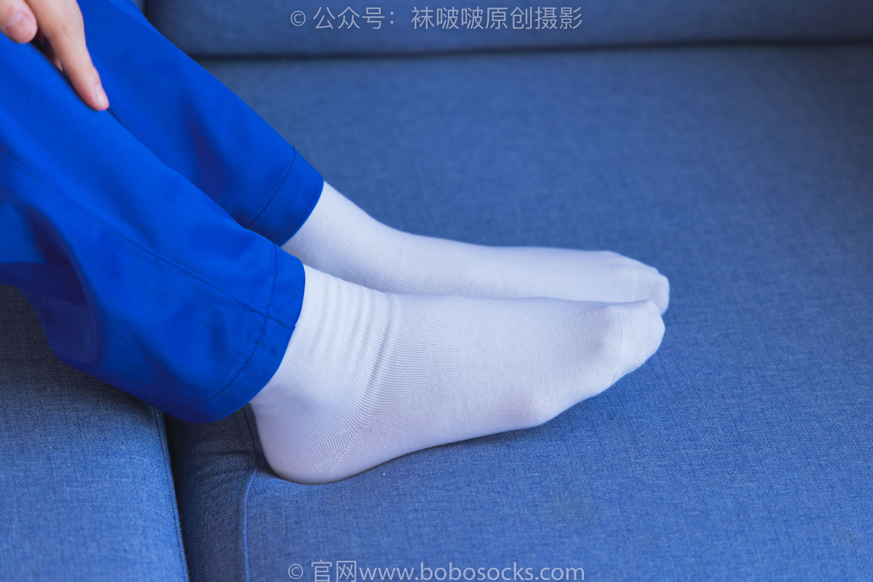 BoBoSocks袜啵啵 No.193 小沫-贝壳头板鞋、白棉袜、肉丝、校服裤里丝/(140P)