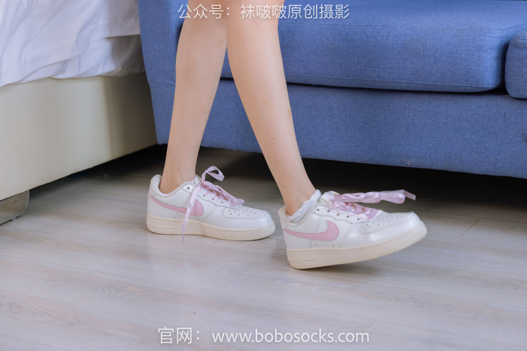 BoBoSocks袜啵啵 No.147 稚予-空军一号板鞋、白棉袜、体操服/(139P)