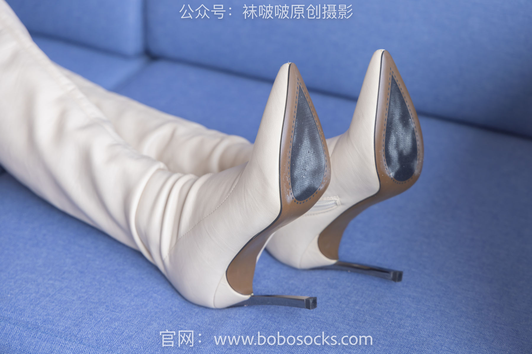 BoBoSocks袜啵啵 No.136 小甜豆-高跟长靴、白棉袜、裸足/(200P)