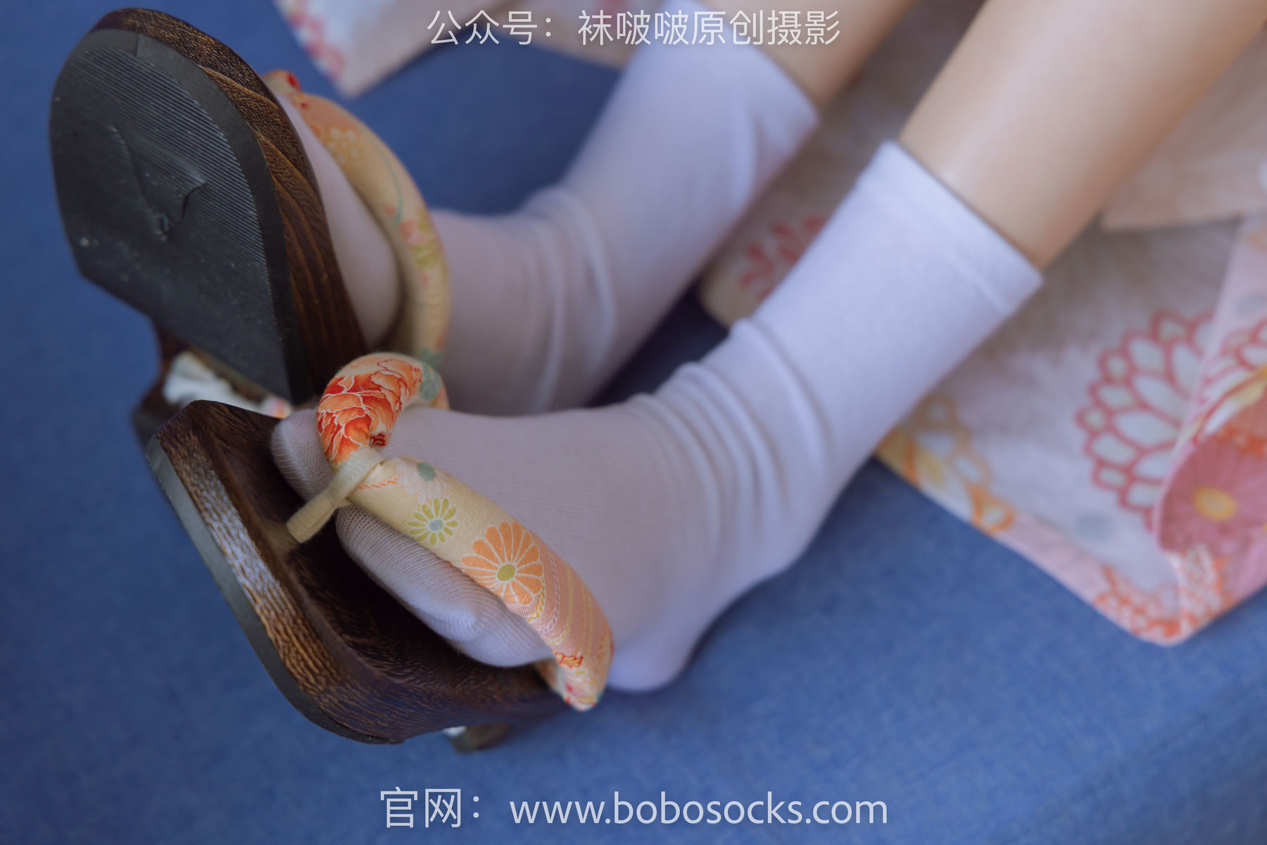 BoBoSocks袜啵啵 No.137 稚予-木屐、分指白棉袜、裸足、和风浴衣/(170P)