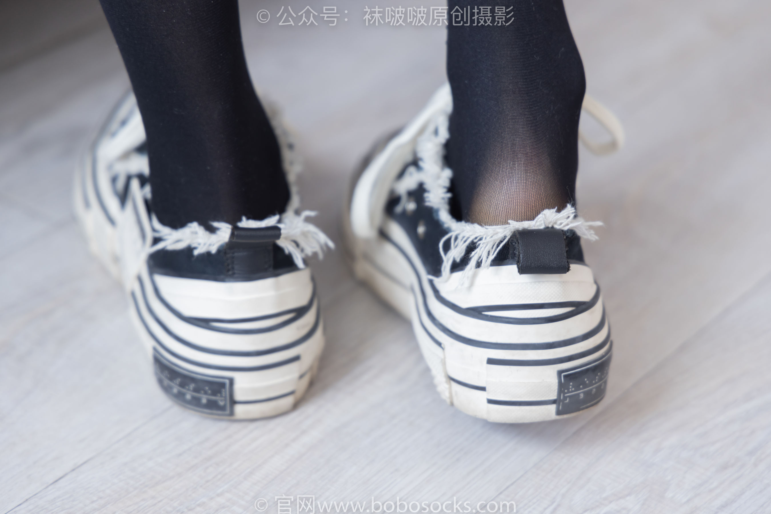 BoBoSocks袜啵啵 No.219 稚予-板鞋、拖鞋、厚黑丝、蕾丝黑丝/(140P)