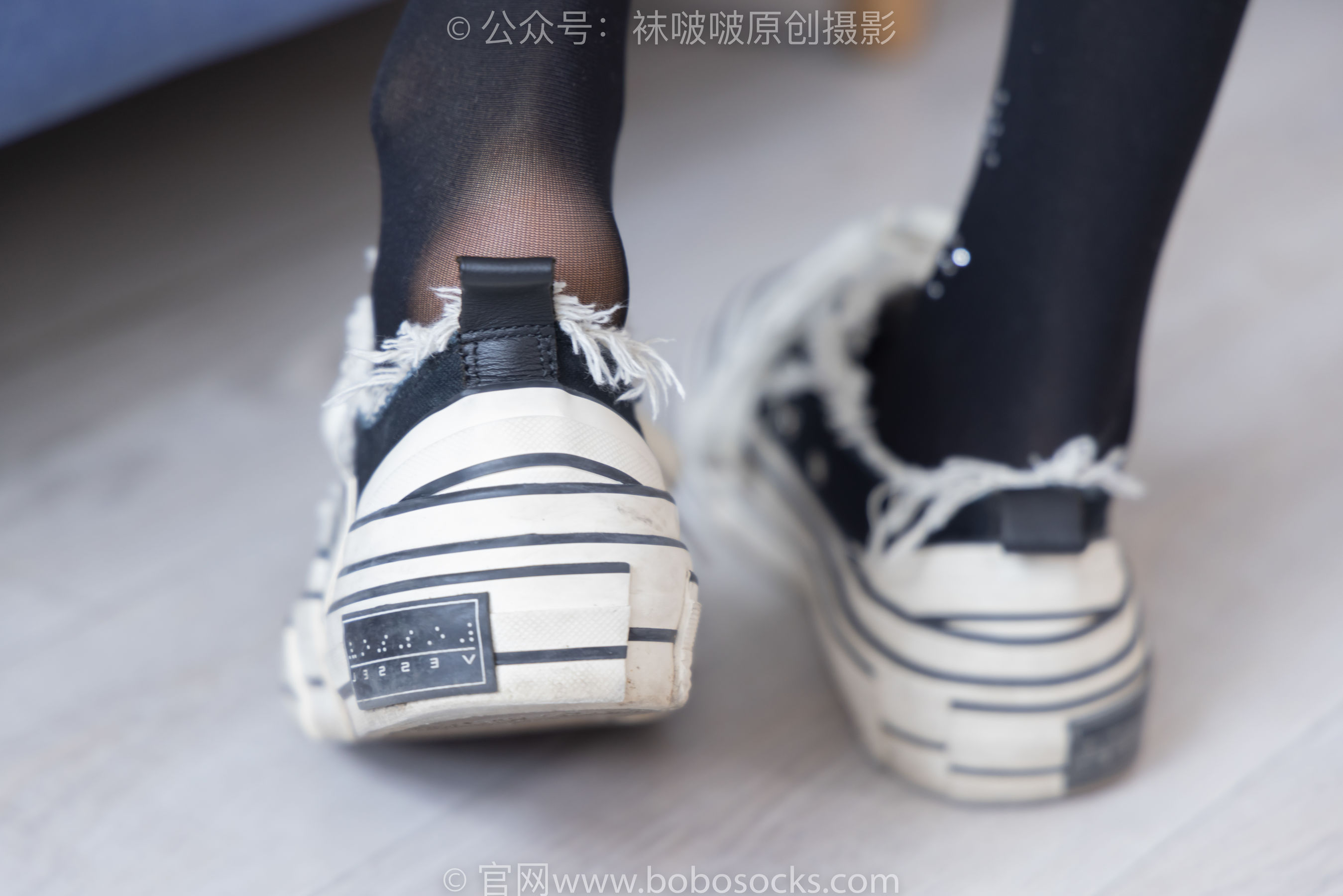 BoBoSocks袜啵啵 No.219 稚予-板鞋、拖鞋、厚黑丝、蕾丝黑丝/(140P)