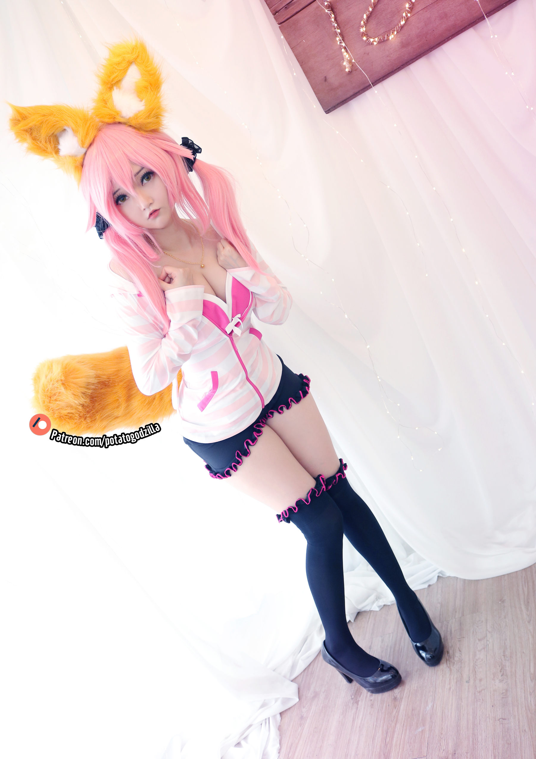 Coser小姐姐Potato Godzilla - Tamamo School Uniform/(50P)