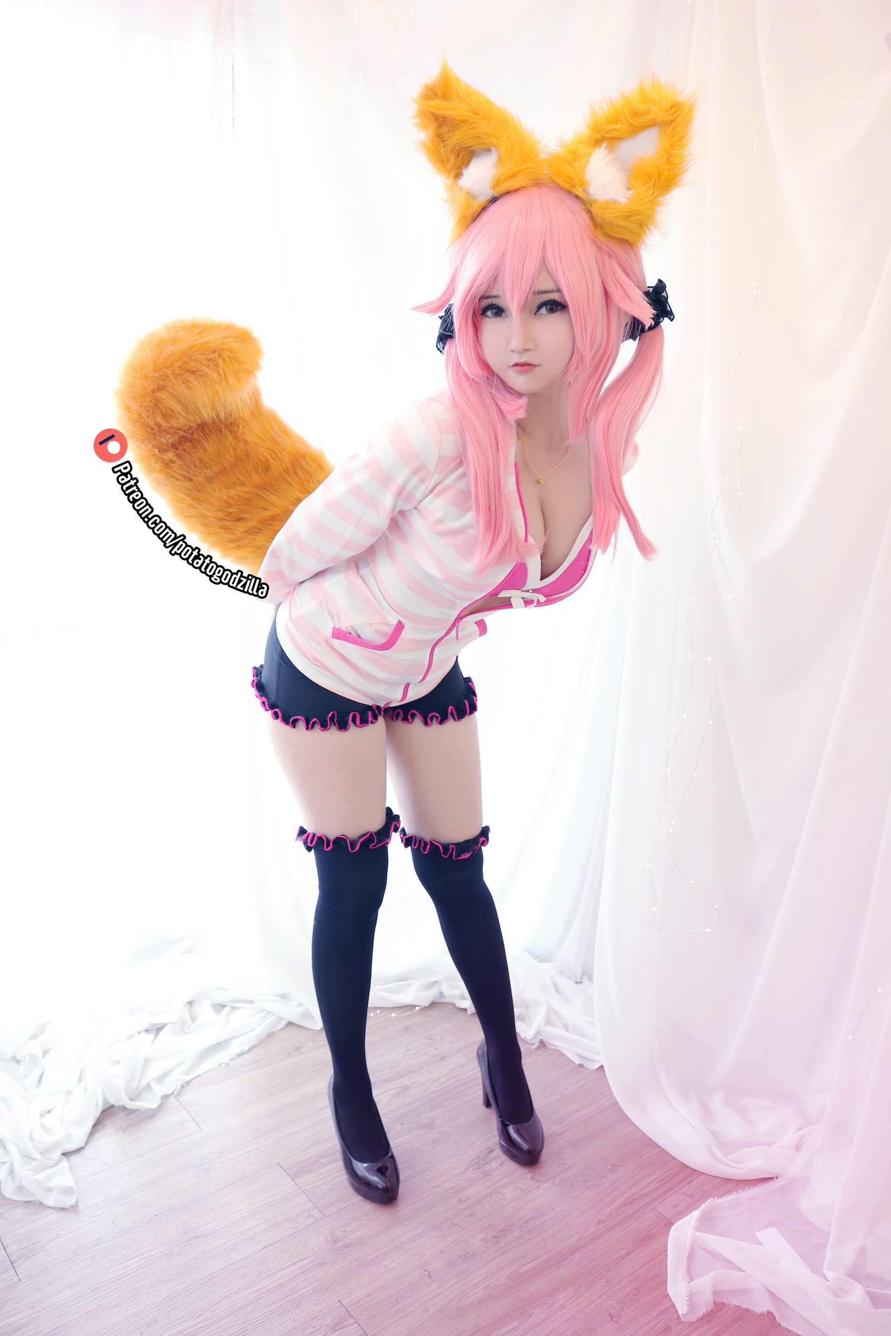 Coser小姐姐Potato Godzilla - Tamamo School Uniform/(50P)