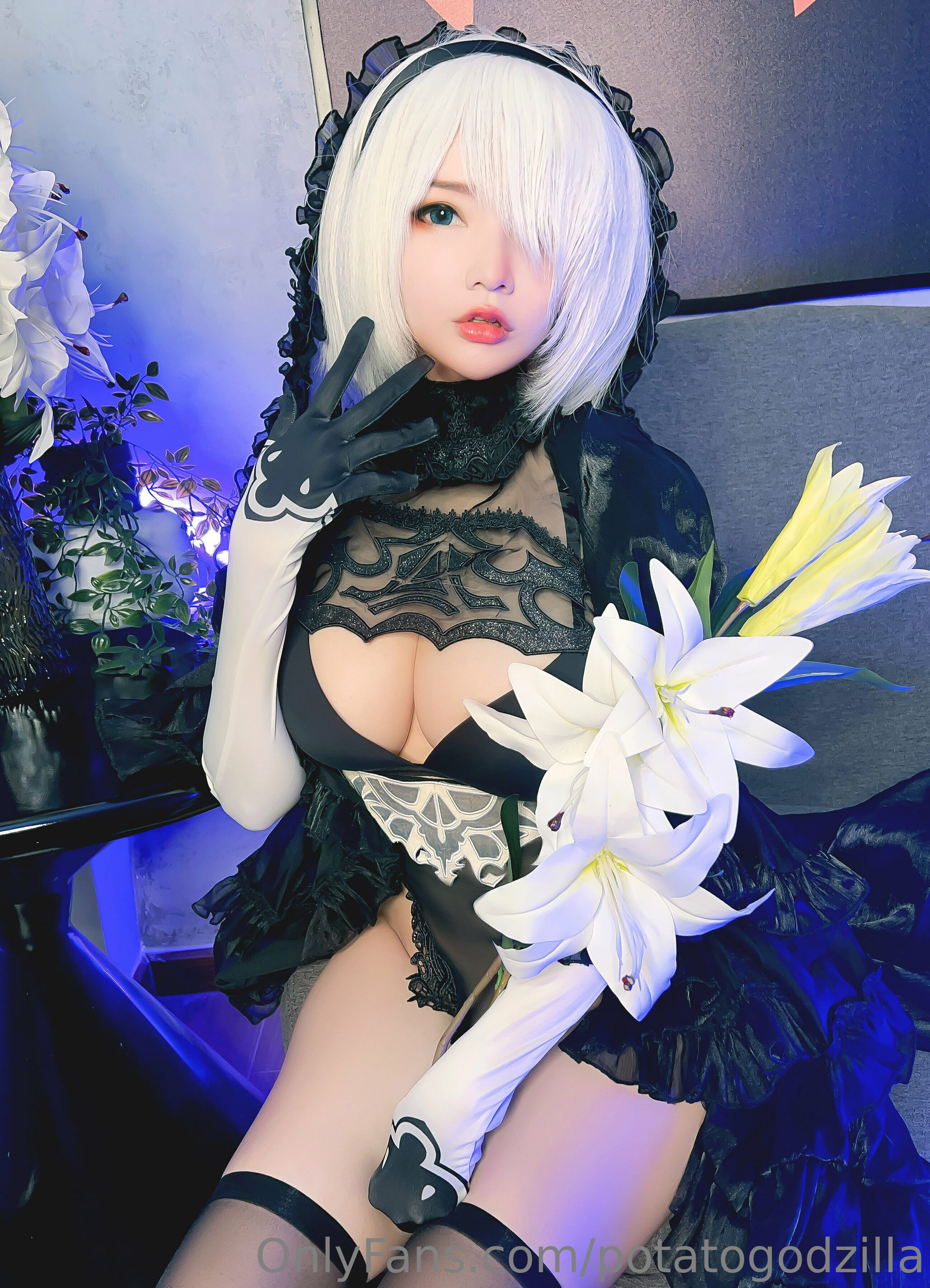 Coser小姐姐Potato Godzilla - 2B Bride/(28P)