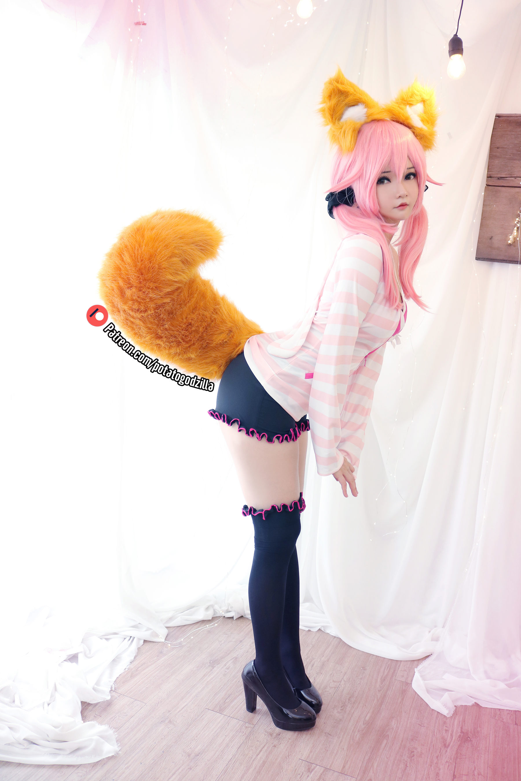 Coser小姐姐Potato Godzilla - Tamamo School Uniform/(50P)