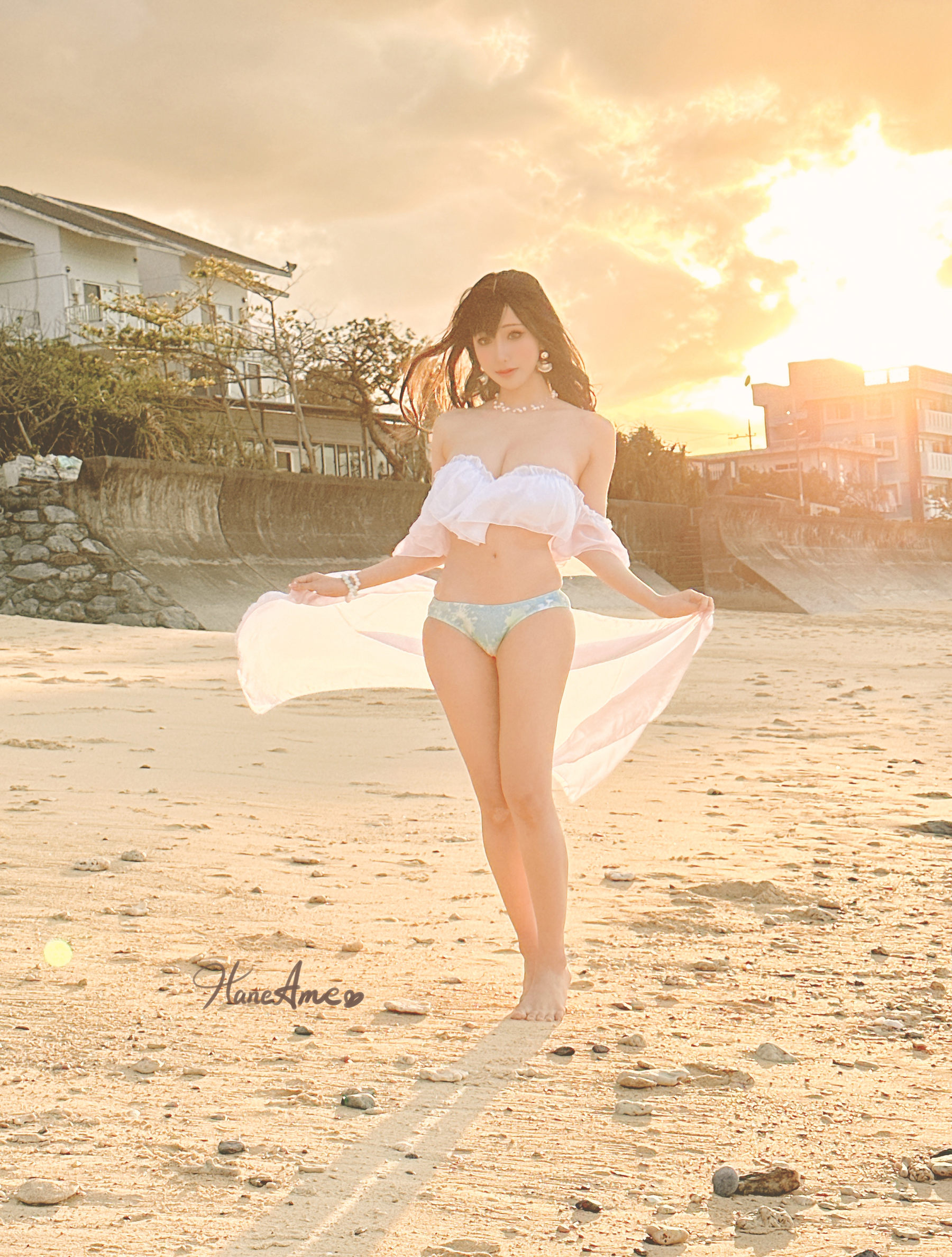 Hane Ame 雨波写真 - Original White sand love in Okinawa 白沙之戀/(41P)