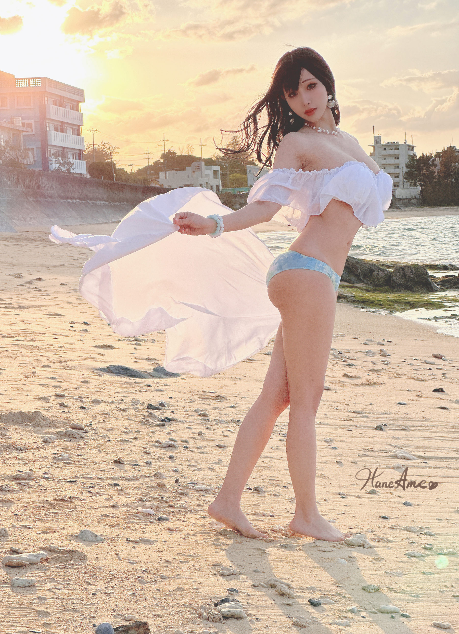 Hane Ame 雨波写真 - Original White sand love in Okinawa 白沙之戀/(41P)