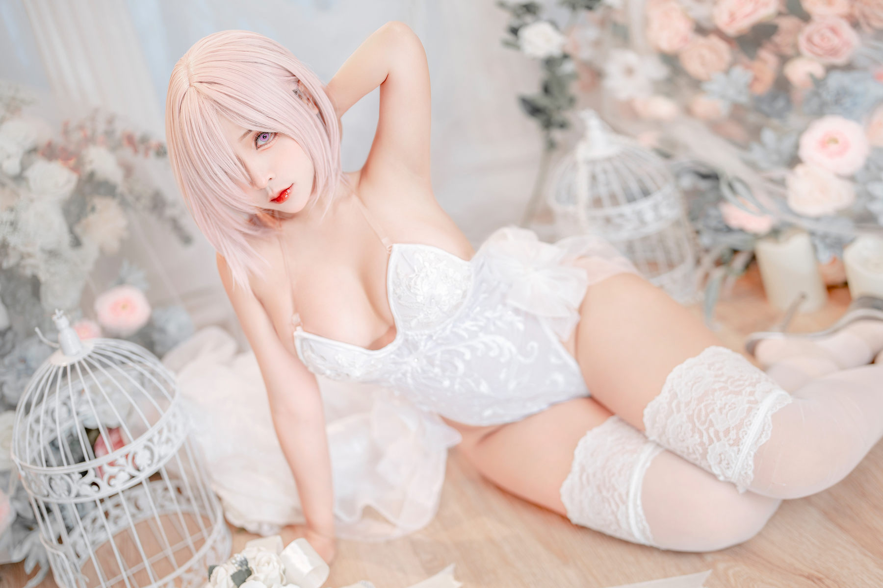 Sayo Momo - Mashu white lingerie body oil/(57P)