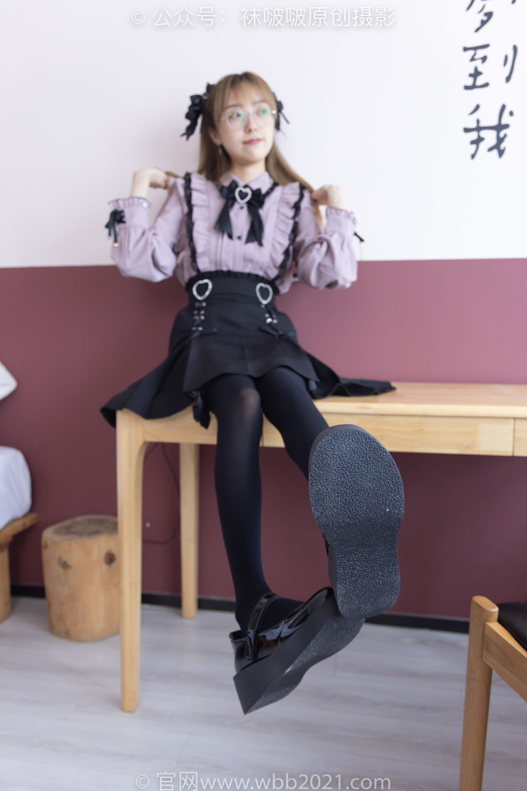 BoBoSocks袜啵啵 No.247 稚予 -皮鞋、黑丝大腿袜、地雷系女友/(159P)