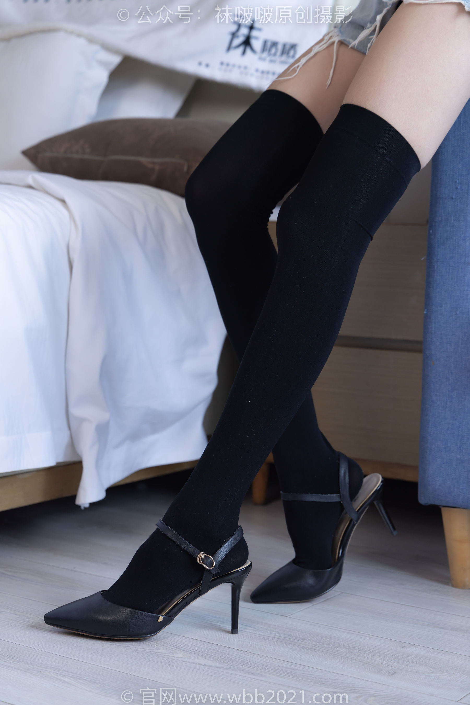 BoBoSocks袜啵啵 No.264 果冻 -高跟鞋、贝壳头板鞋、黑丝大腿袜、白丝大腿袜/(179P)