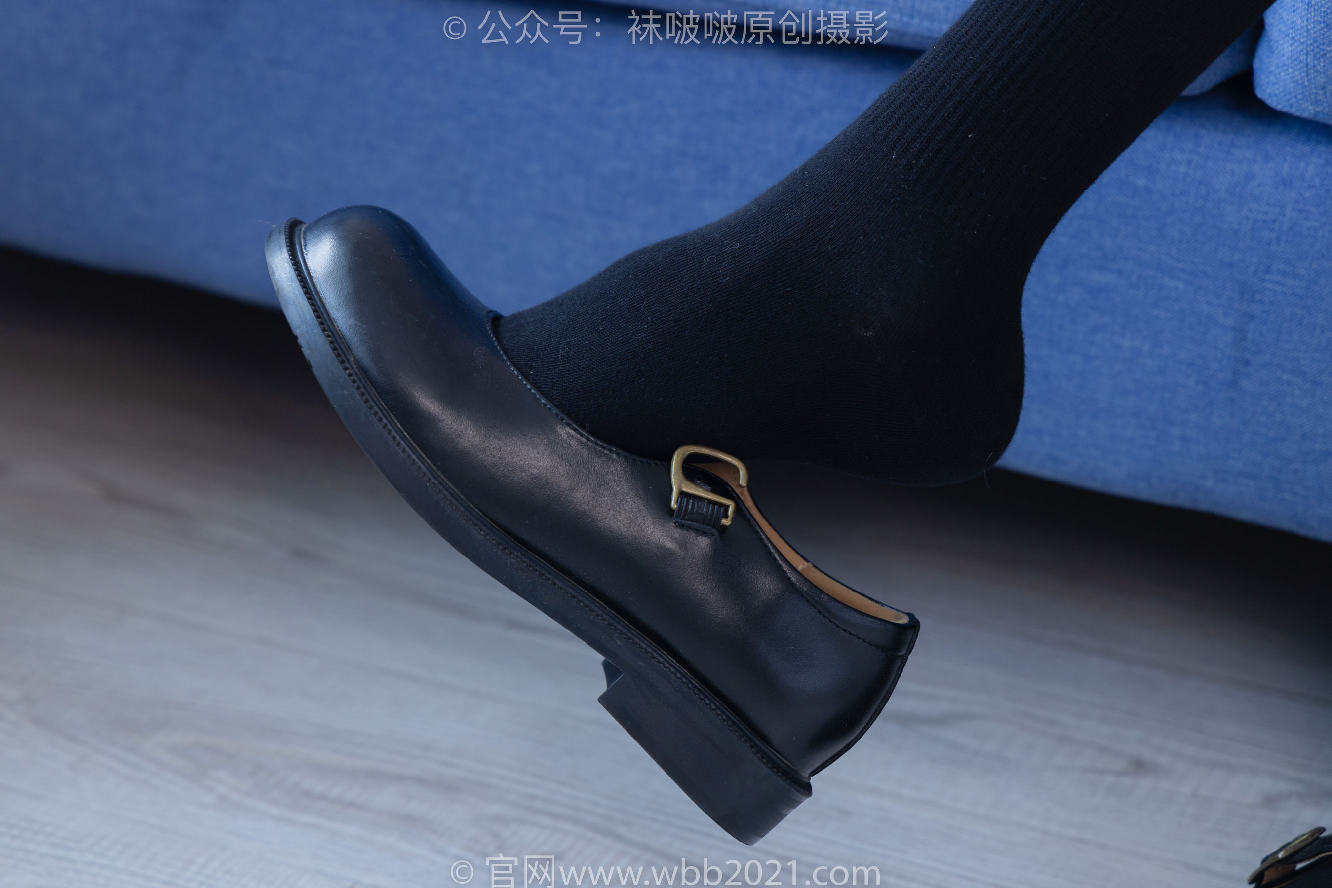 BoBoSocks袜啵啵 No.268 芝士 -黑皮鞋、绑带黑棉袜、学院制服/(139P)