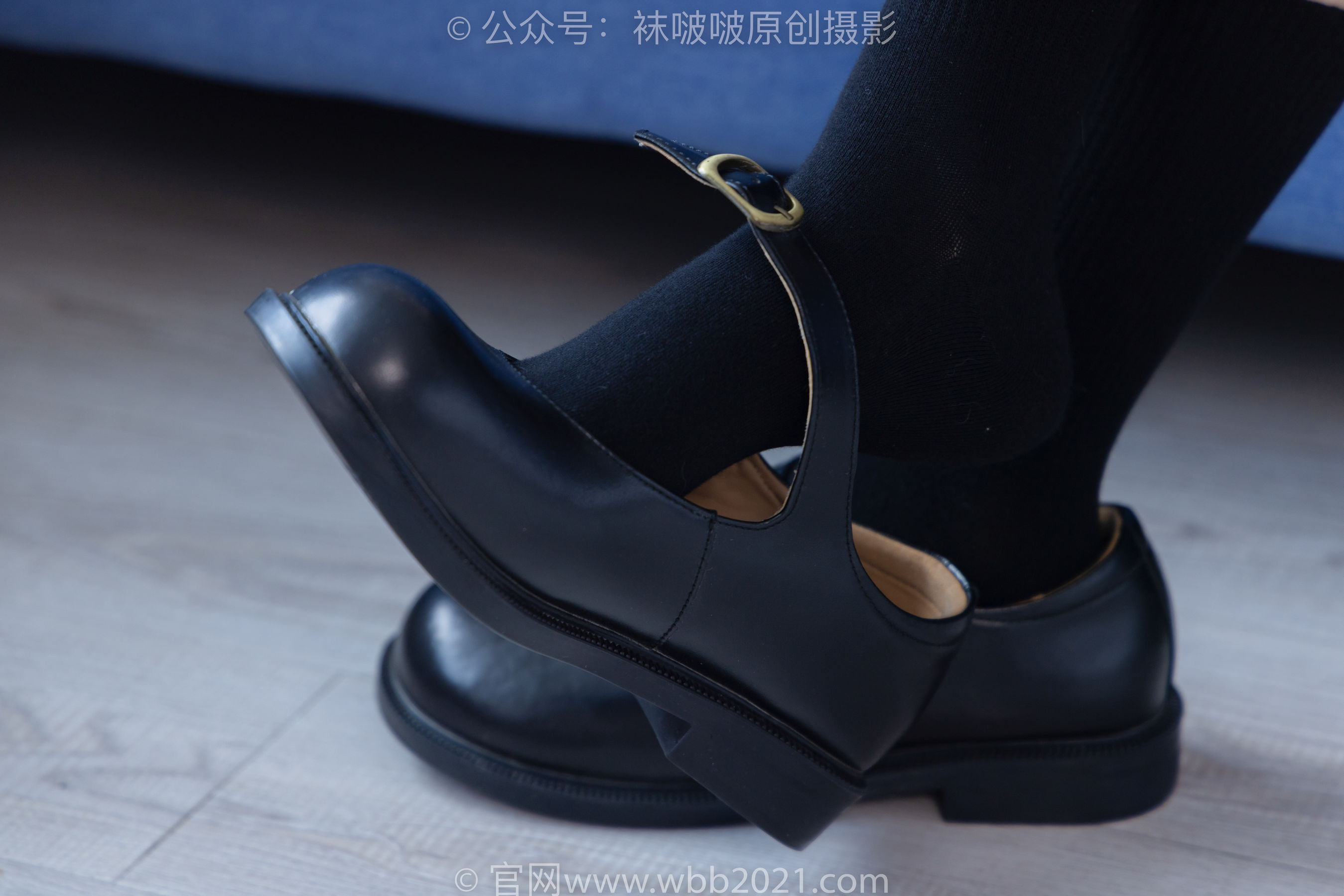 BoBoSocks袜啵啵 No.268 芝士 -黑皮鞋、绑带黑棉袜、学院制服/(139P)