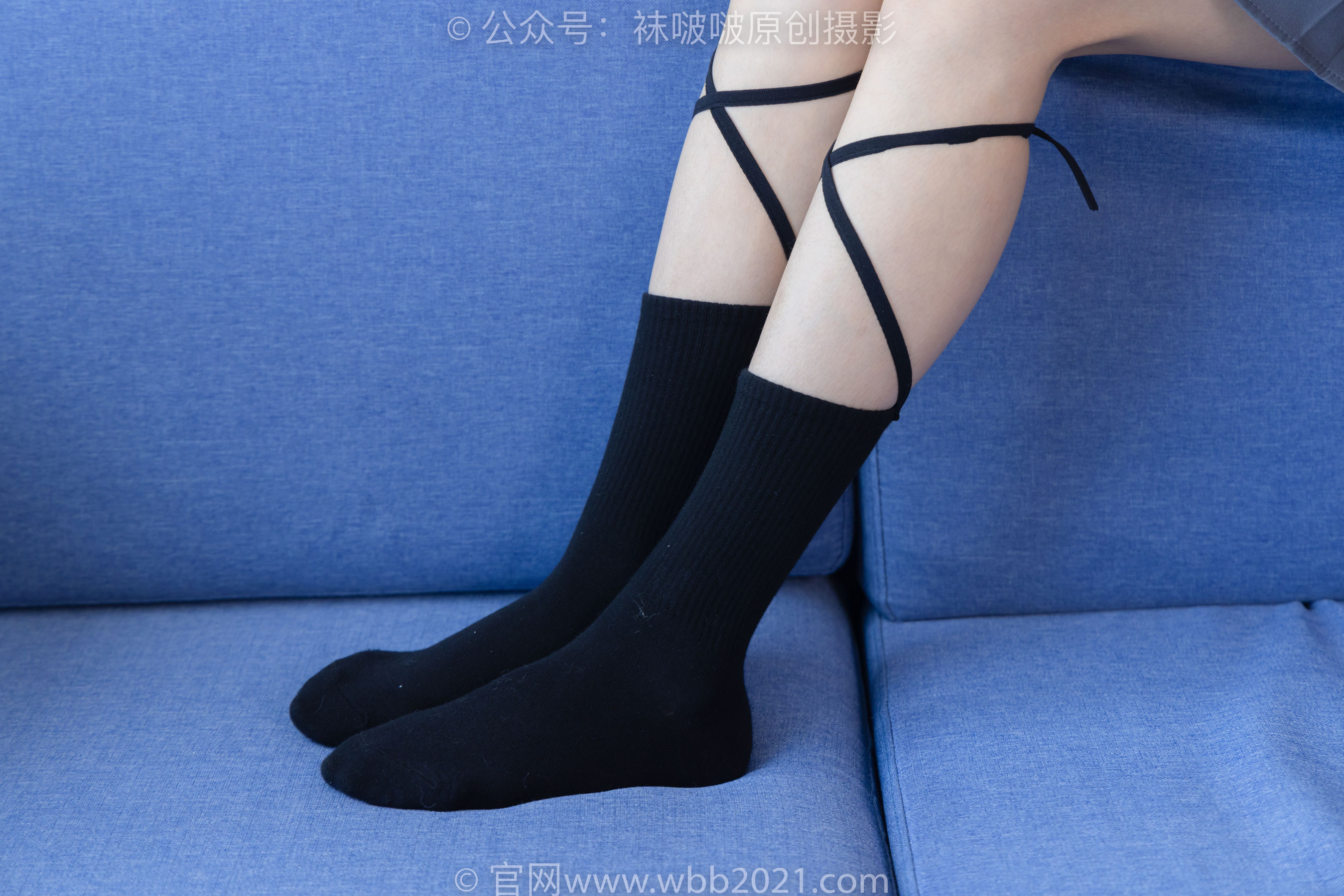 BoBoSocks袜啵啵 No.268 芝士 -黑皮鞋、绑带黑棉袜、学院制服/(139P)