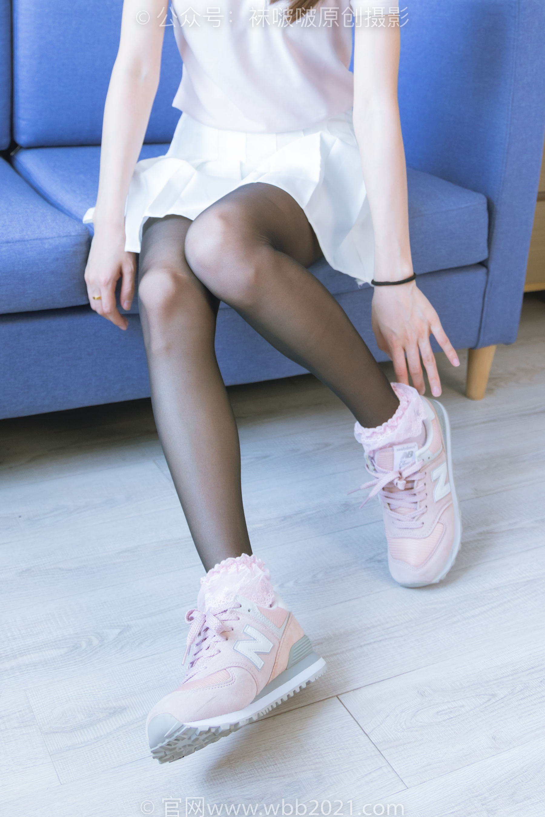 BoBoSocks袜啵啵 No.273 小沫 -运动鞋、粉色棉袜、黑丝/(143P)