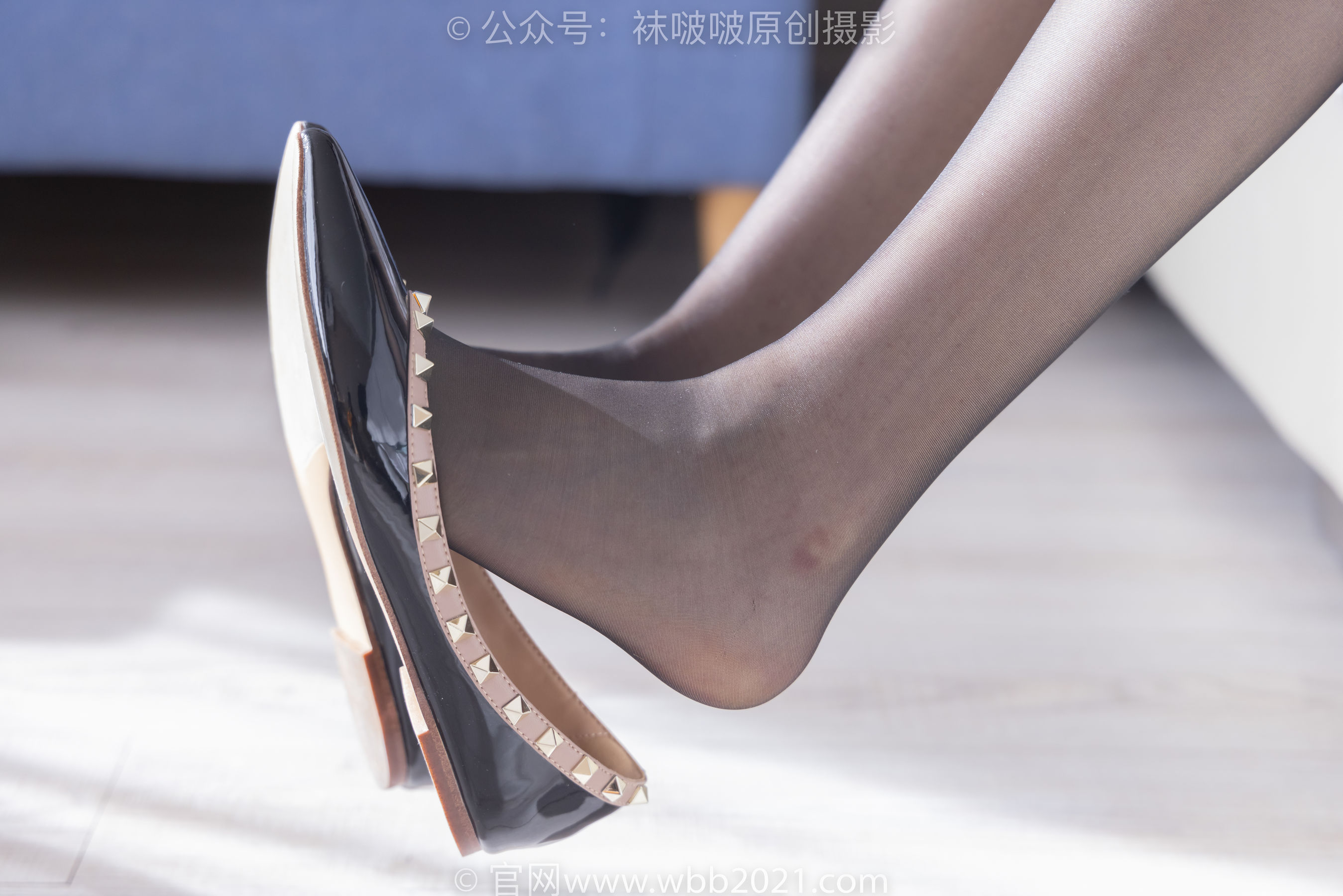 BoBoSocks袜啵啵 No.296 小甜豆 - 皮鞋、平底鞋、黑丝、油亮厚黑丝/(140P)