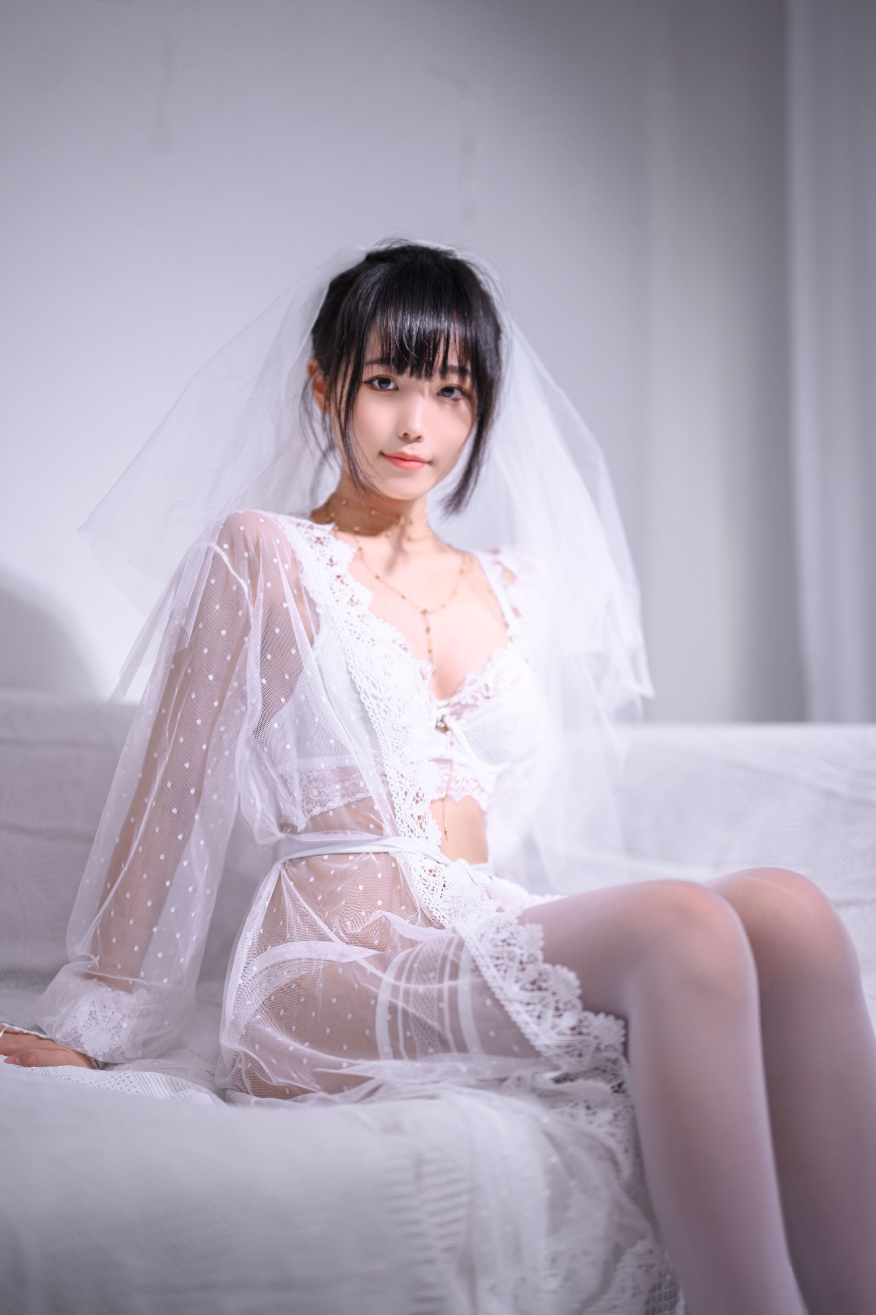 Cosplay 汪知子 - 婚纱/(34P)