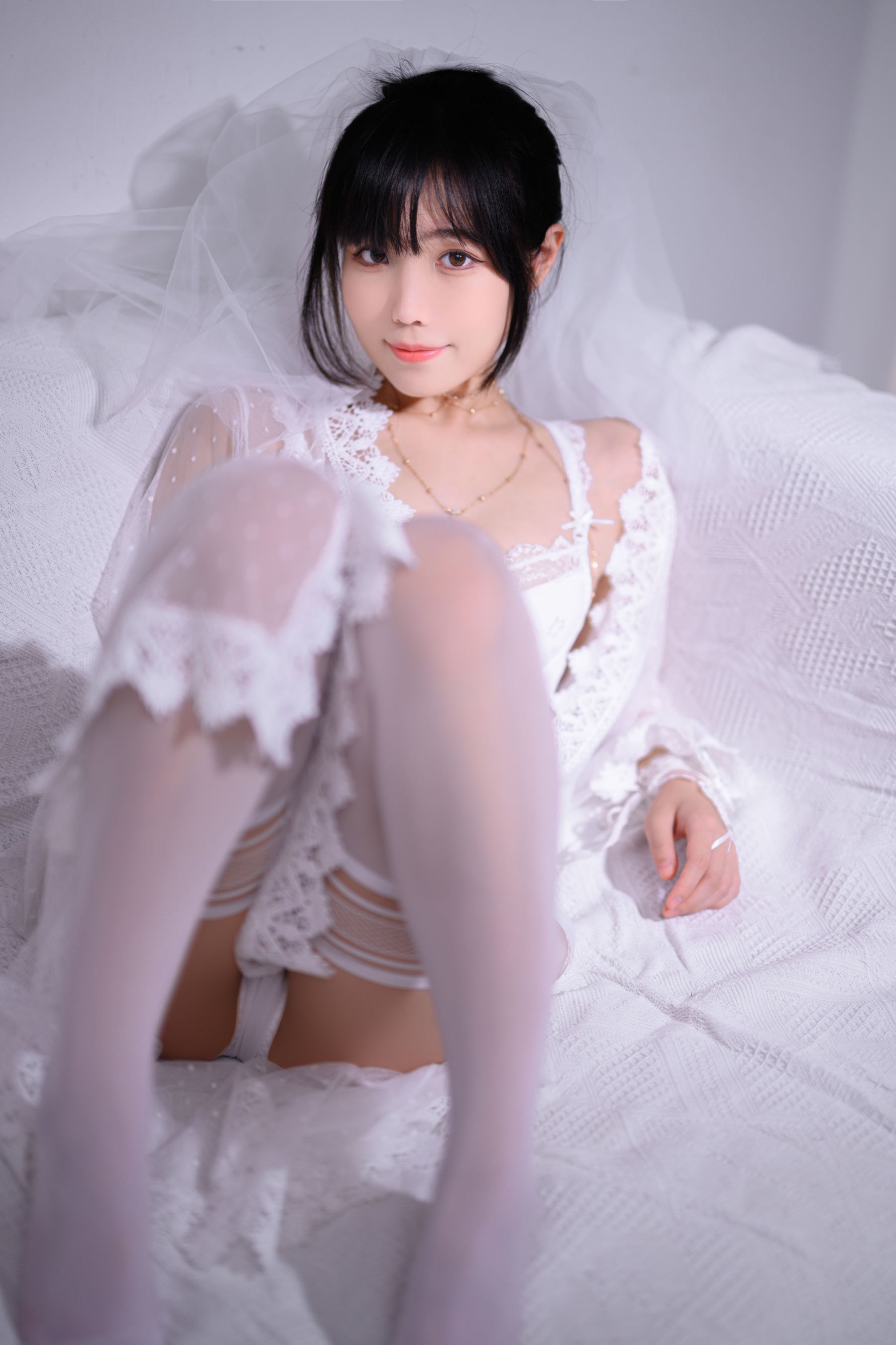 Cosplay 汪知子 - 婚纱/(34P)