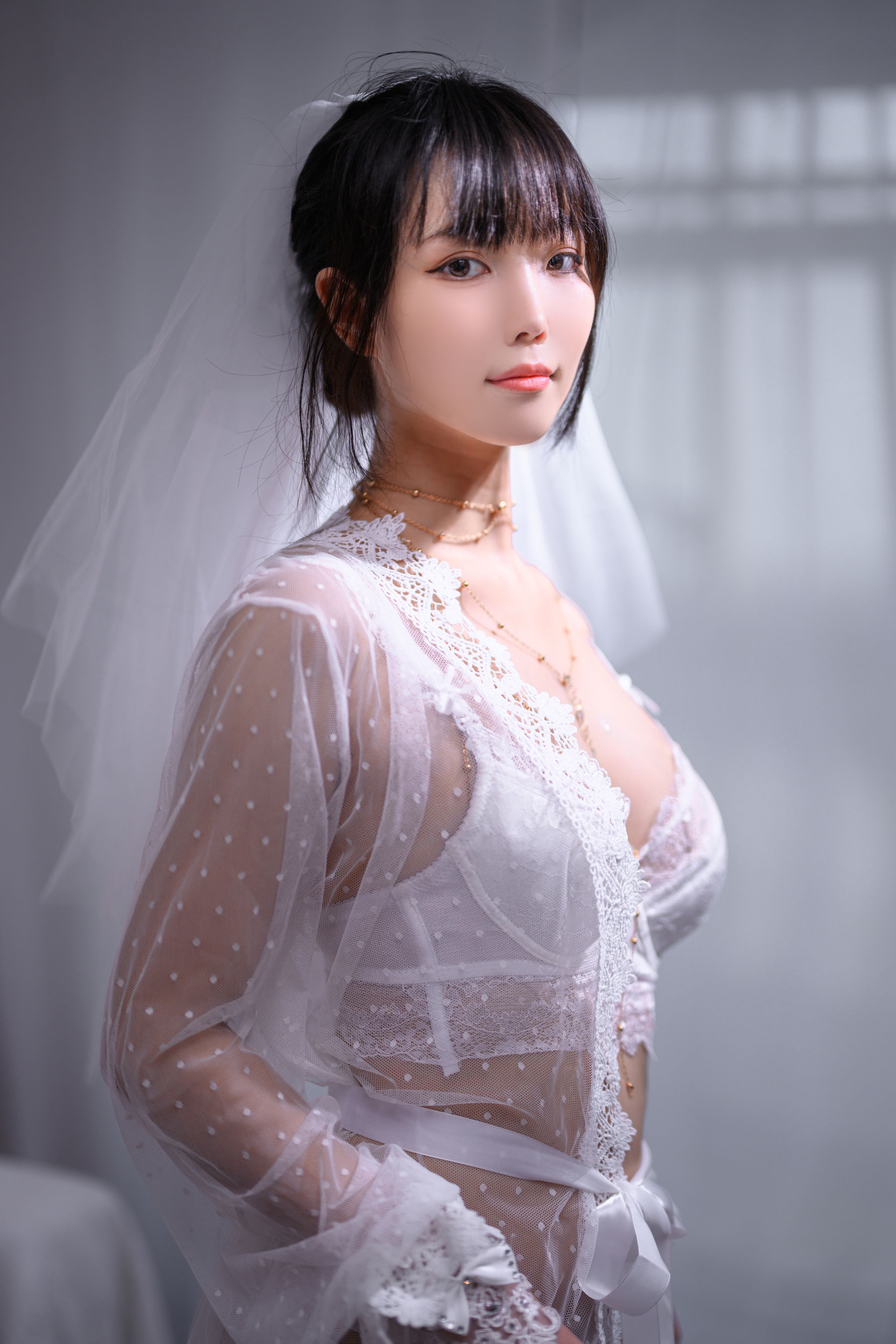 Cosplay 汪知子 - 婚纱/(34P)