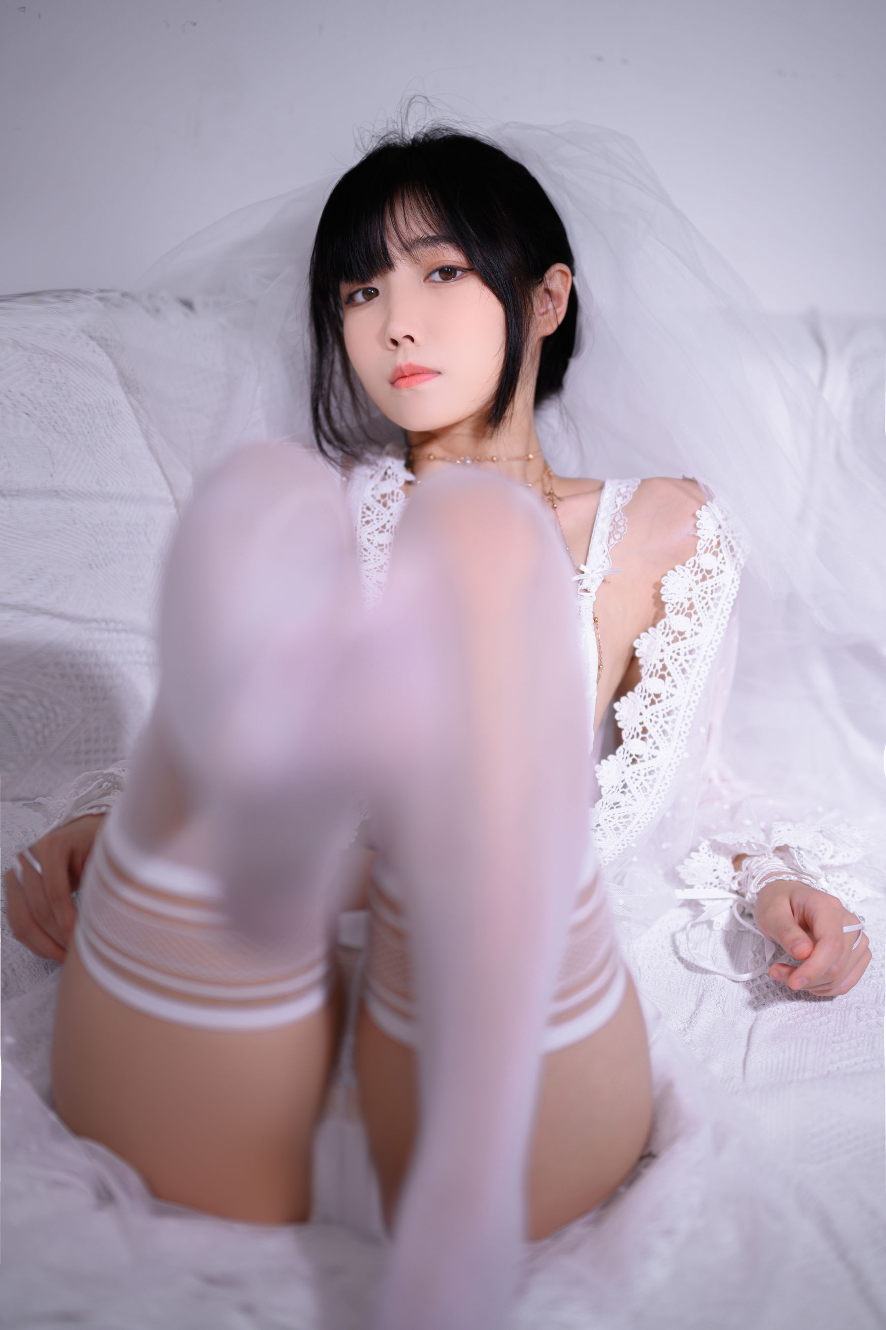 Cosplay 汪知子 - 婚纱/(34P)