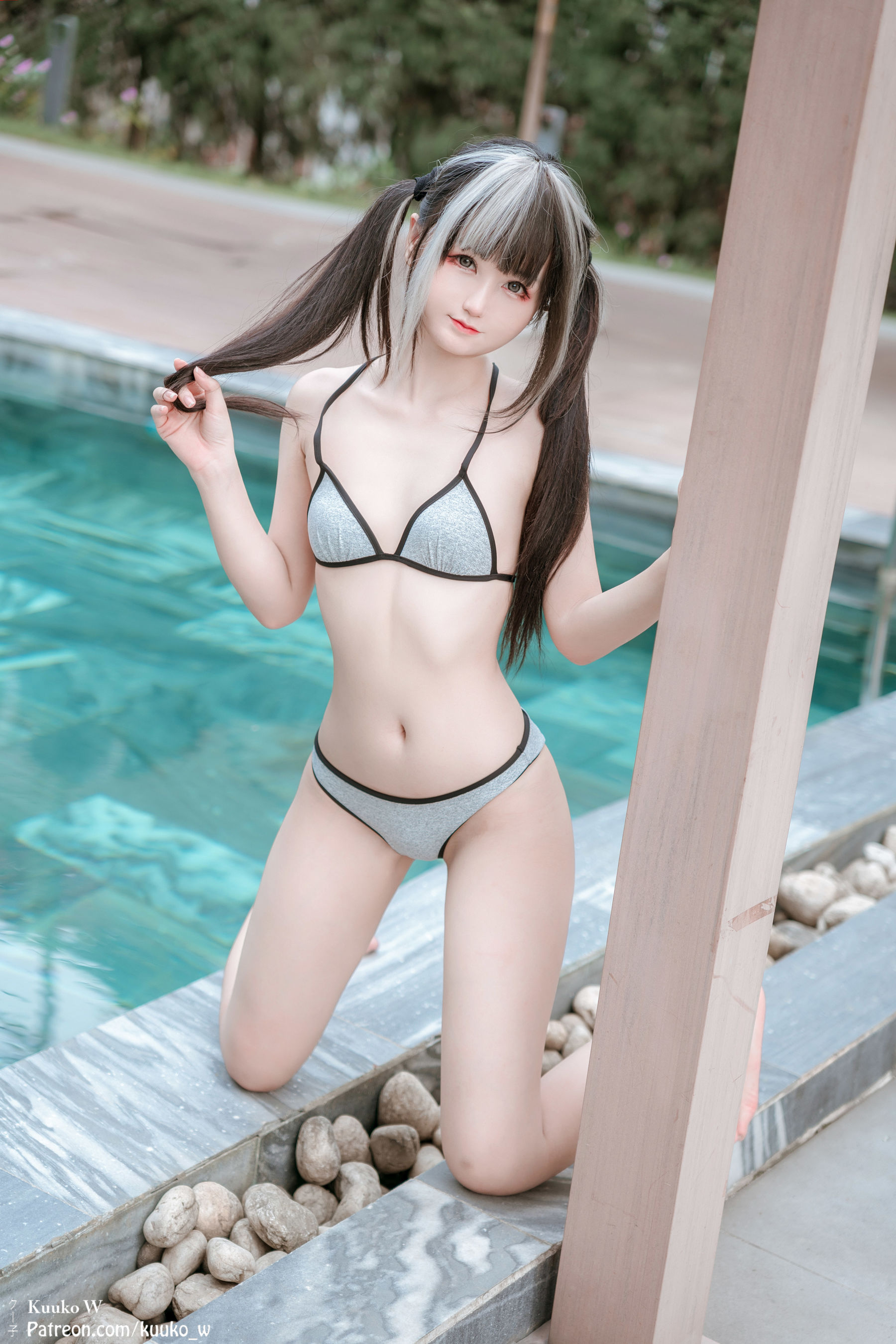 [KuukoW] Kuuko クー子 - Grey Bikini/(36P)