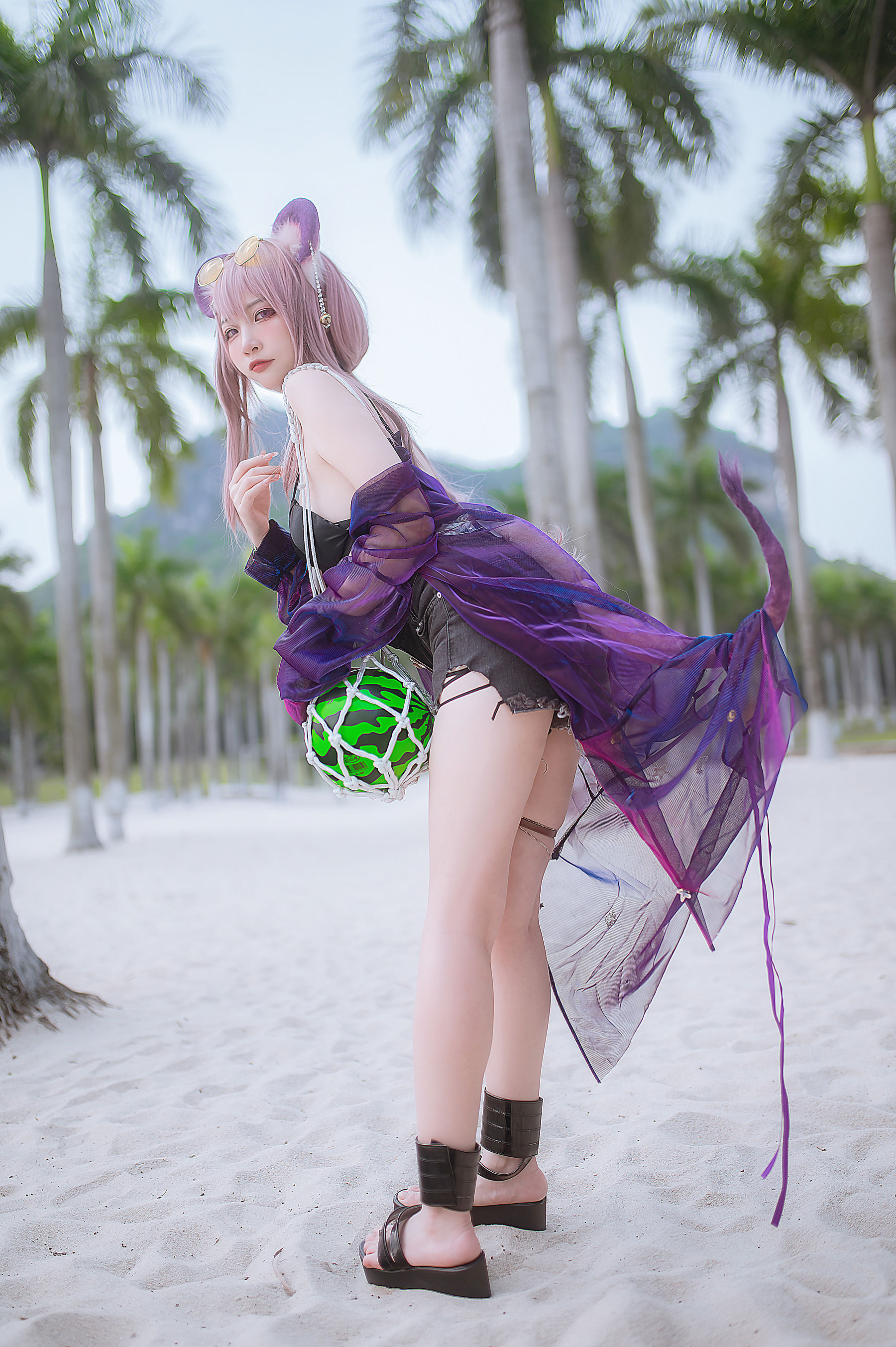 人气Coser 二佐Nisa - 泰拉夏日纪事 佐佐林雨霞/(44P)