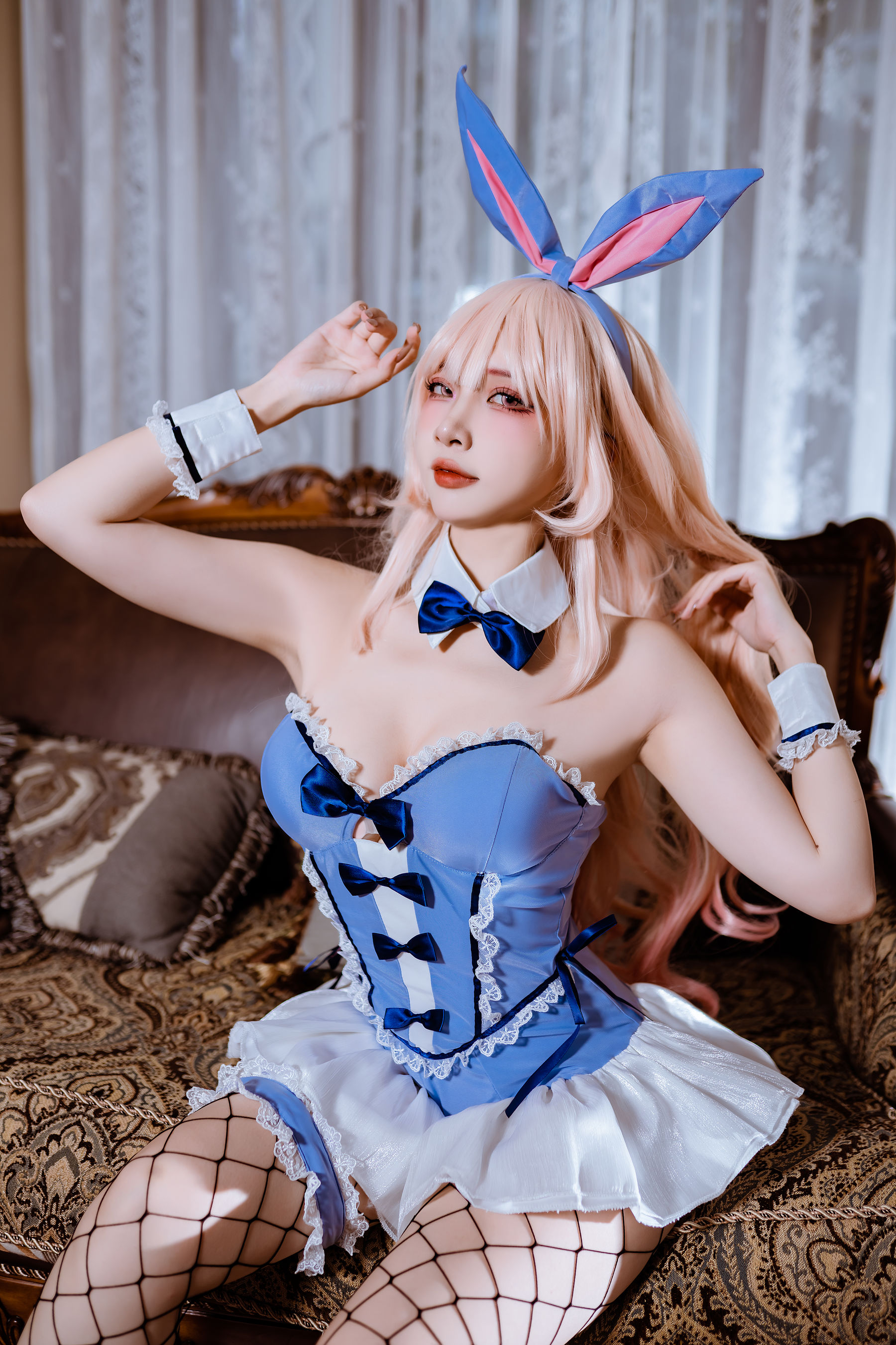 人气Coser 二佐Nisa - 海梦 蓝色兔女郎/(28P)