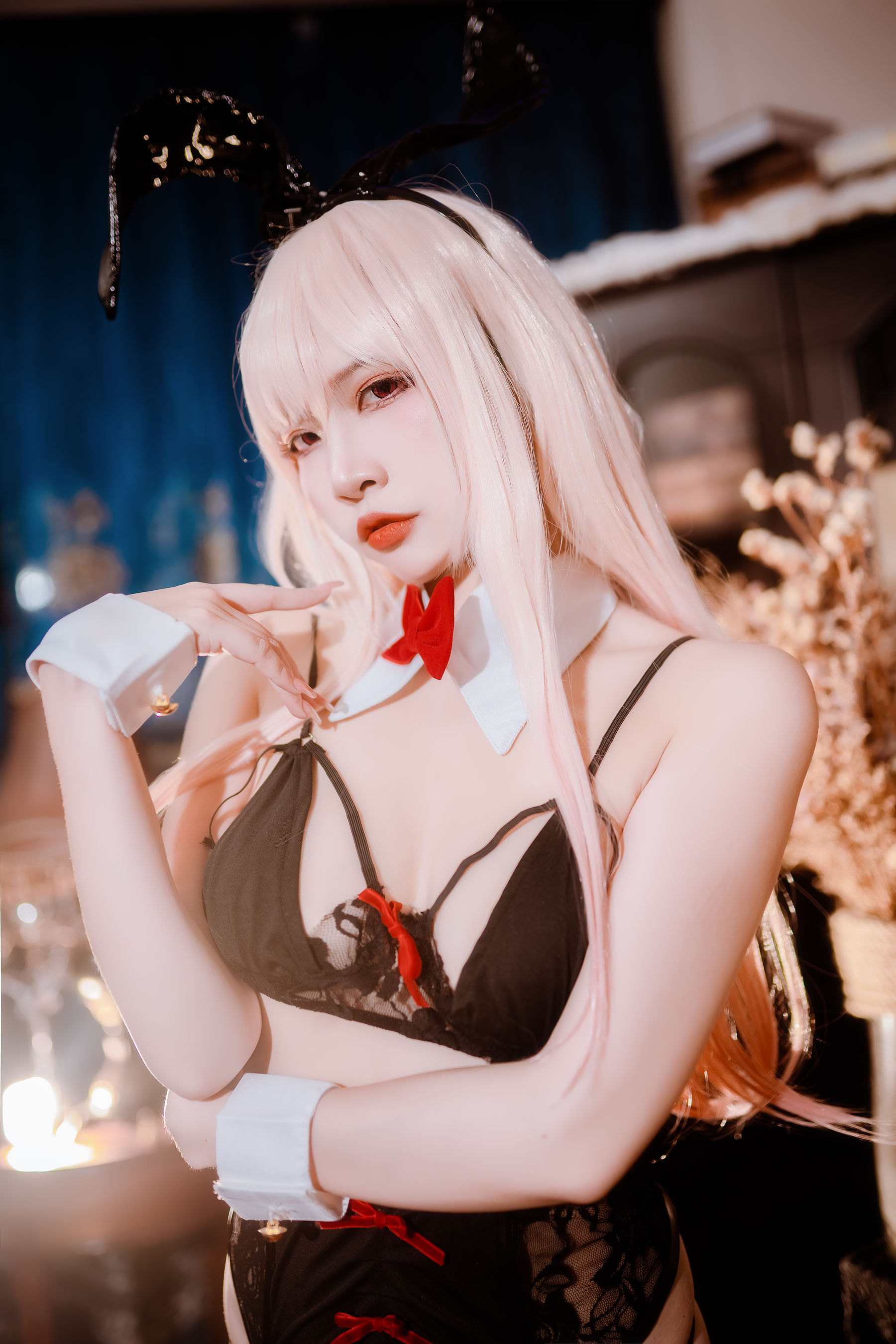 人气Coser 二佐Nisa - 海梦 内衣兔女郎/(21P)