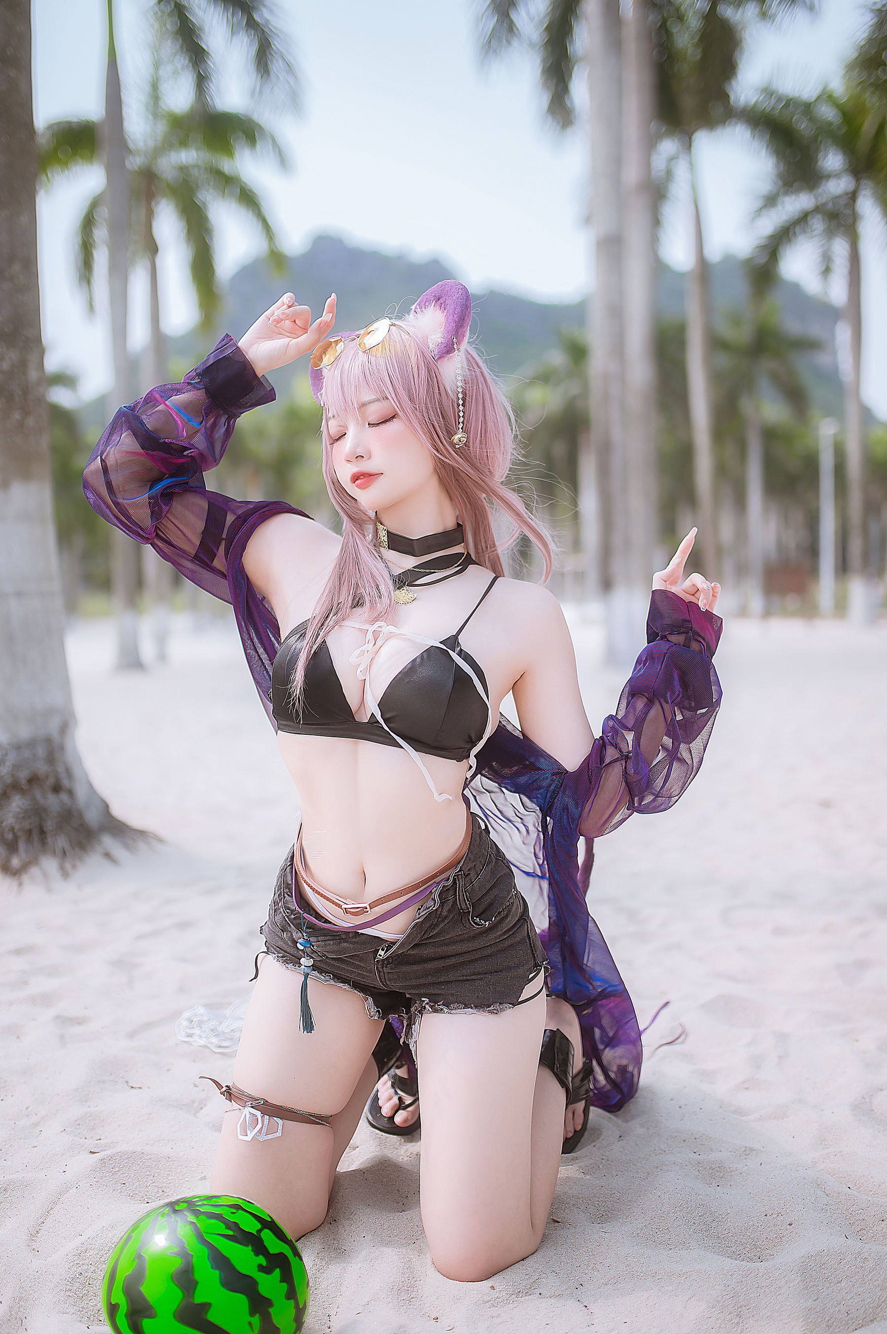 人气Coser 二佐Nisa - 泰拉夏日纪事 佐佐林雨霞/(44P)