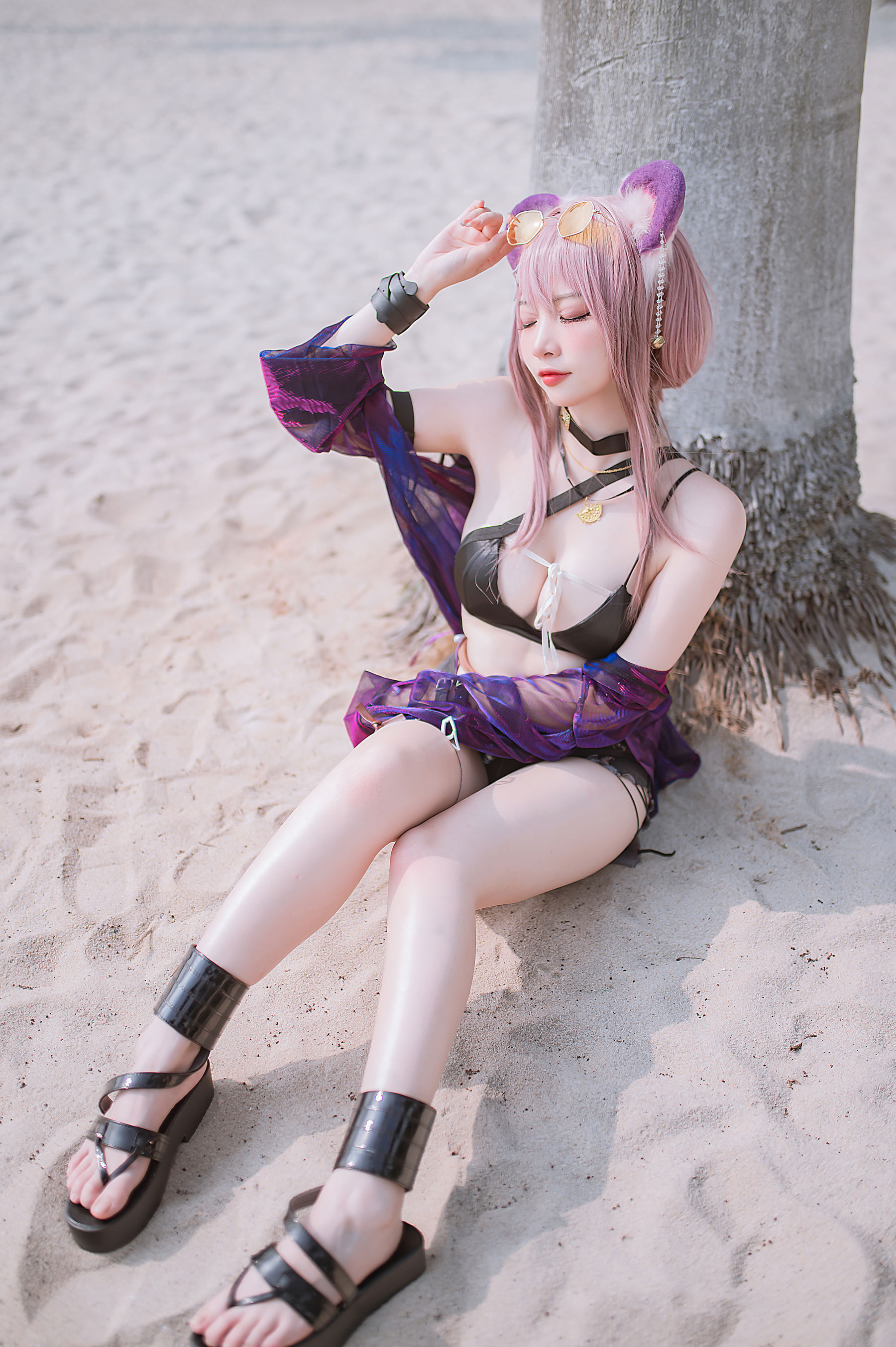 人气Coser 二佐Nisa - 泰拉夏日纪事 佐佐林雨霞/(44P)