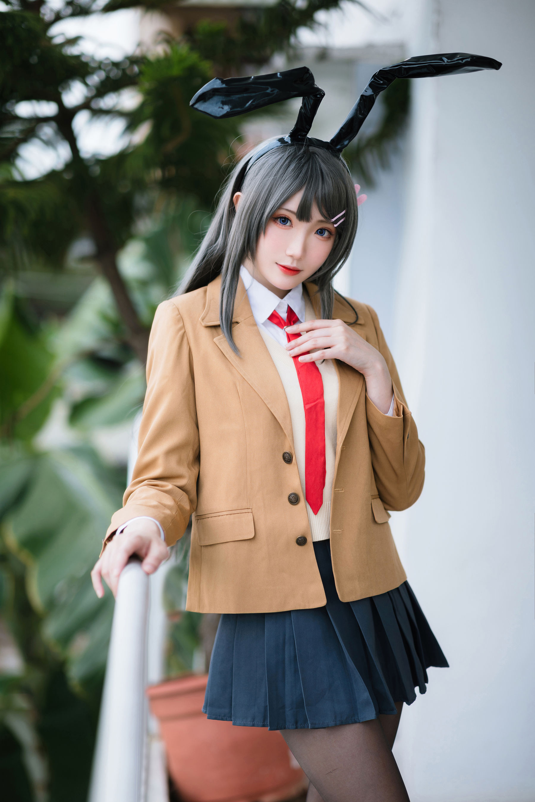 Coser 瓜希酱 福利 - 樱岛麻衣 校服/(20P)