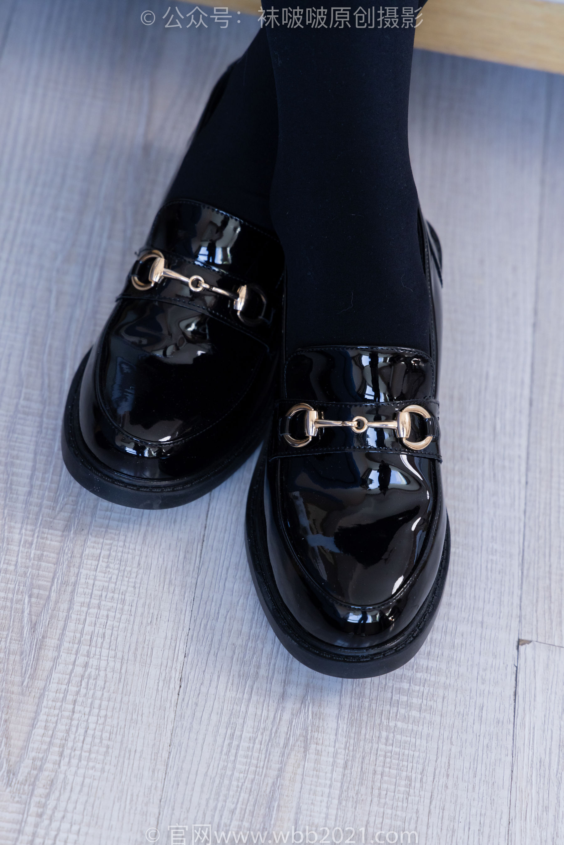 袜啵啵 No.313 芝士 -皮鞋、平底鞋、厚黑丝、厚黑丝大腿袜/(150P)