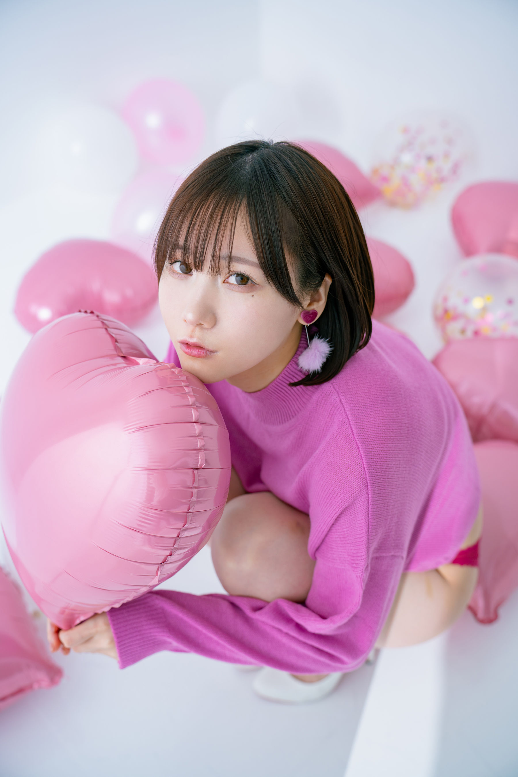 日本甜美COSER けんけん [fantia] 2024.02 写真 バレンタイン 撮影PINK/(43P)