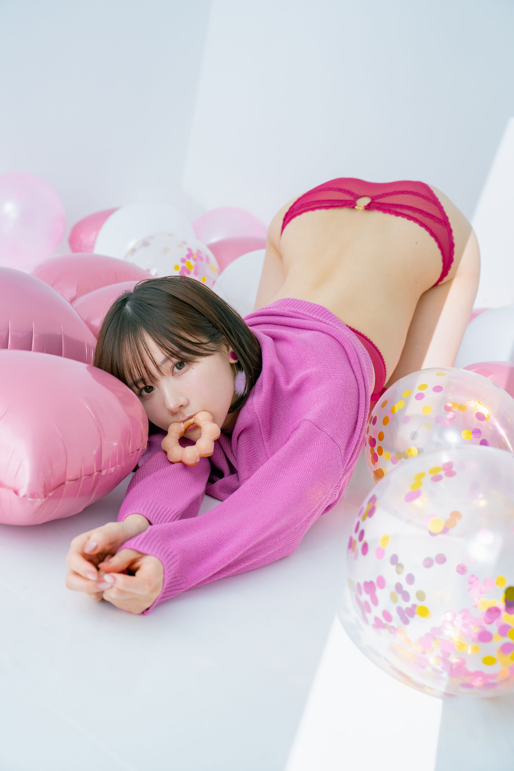 日本甜美COSER けんけん [fantia] 2024.02 写真 バレンタイン 撮影PINK/(43P)