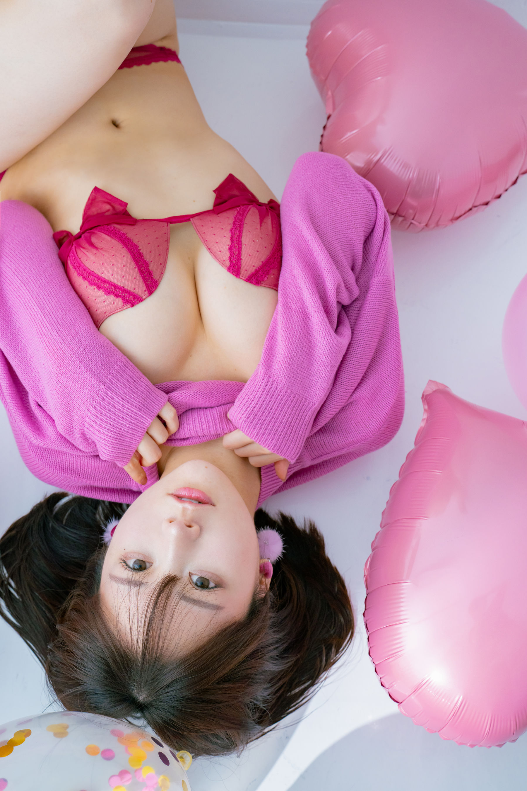 日本甜美COSER けんけん [fantia] 2024.02 写真 バレンタイン 撮影PINK/(43P)