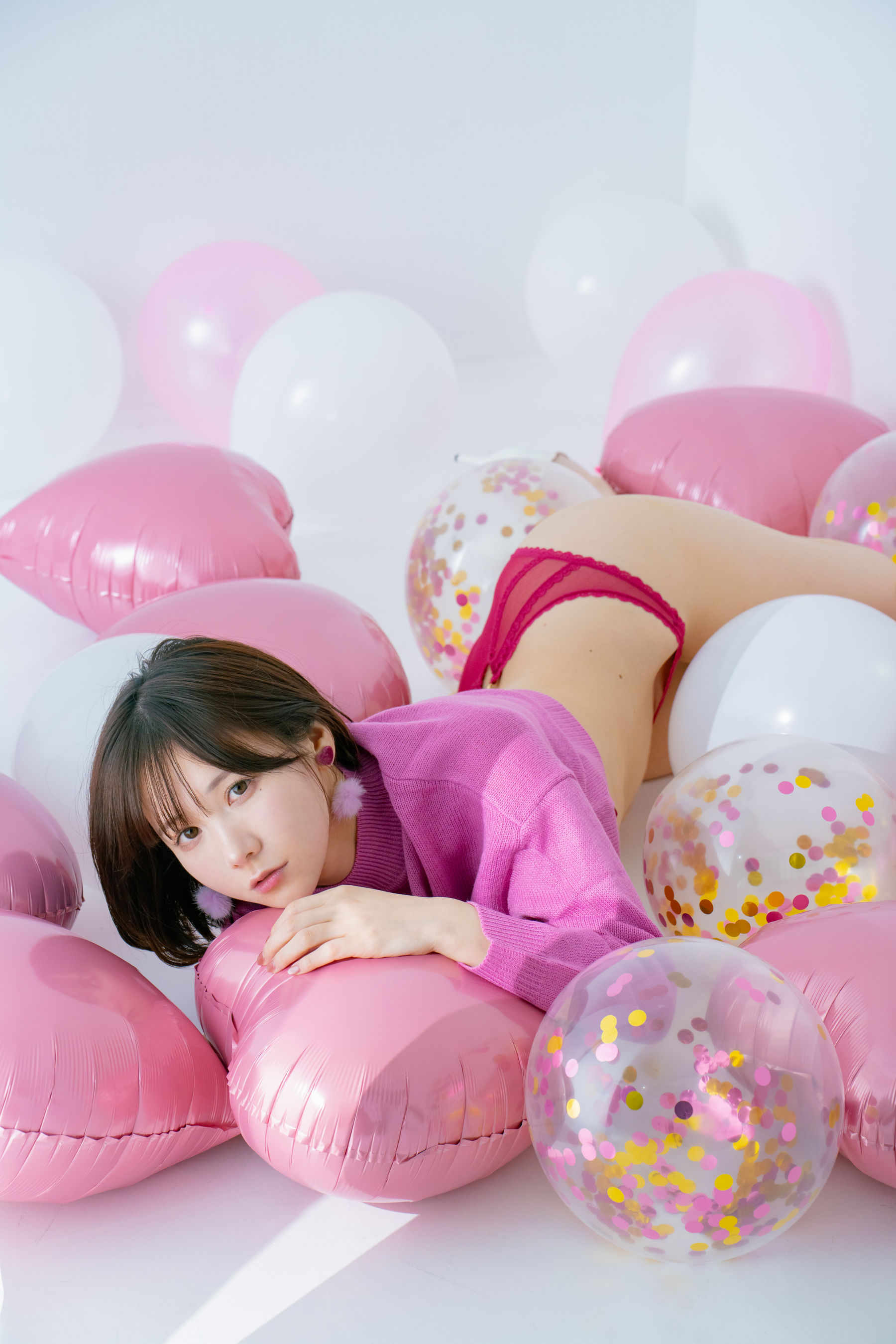 日本甜美COSER けんけん [fantia] 2024.02 写真 バレンタイン 撮影PINK/(43P)