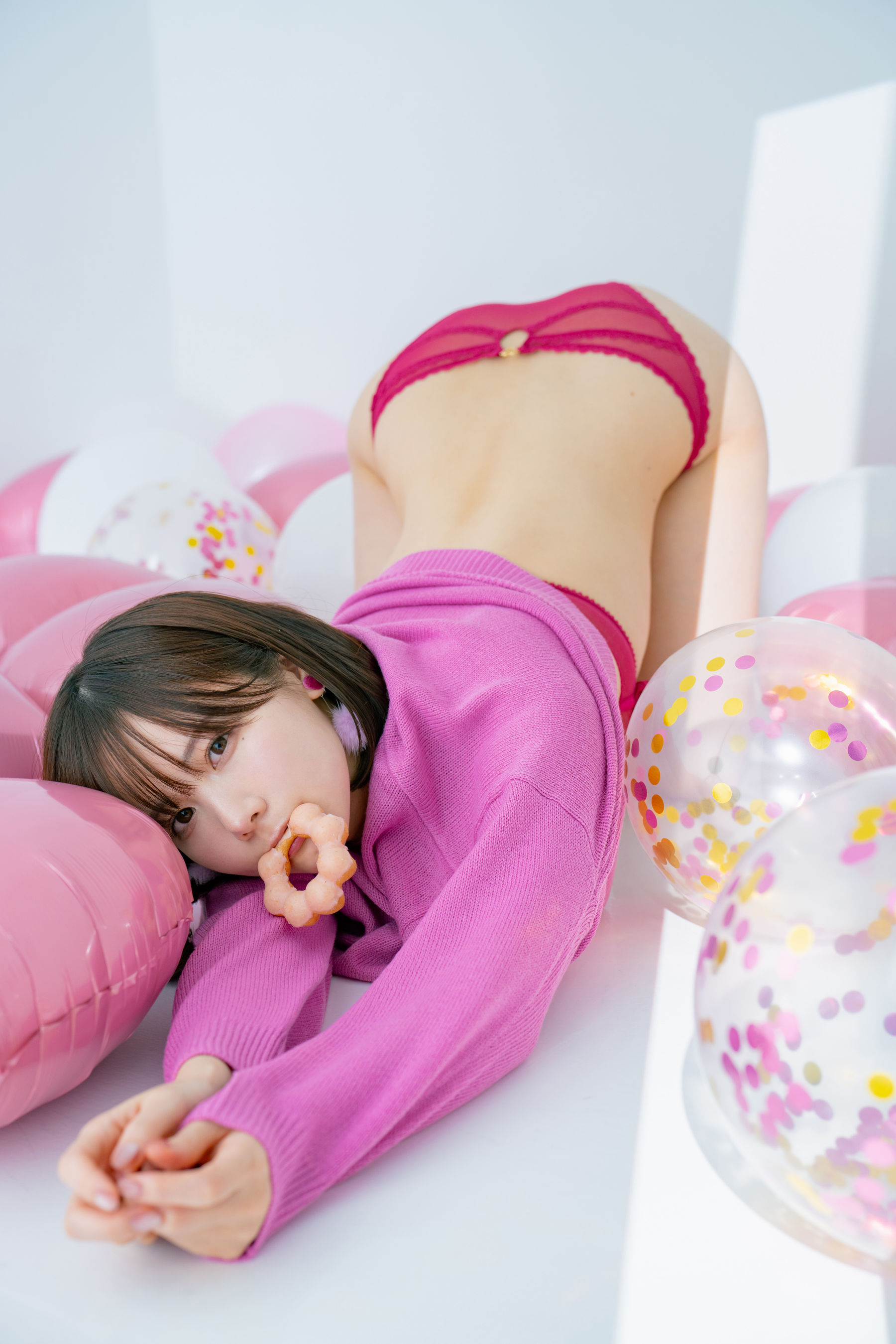 日本甜美COSER けんけん [fantia] 2024.02 写真 バレンタイン 撮影PINK/(43P)