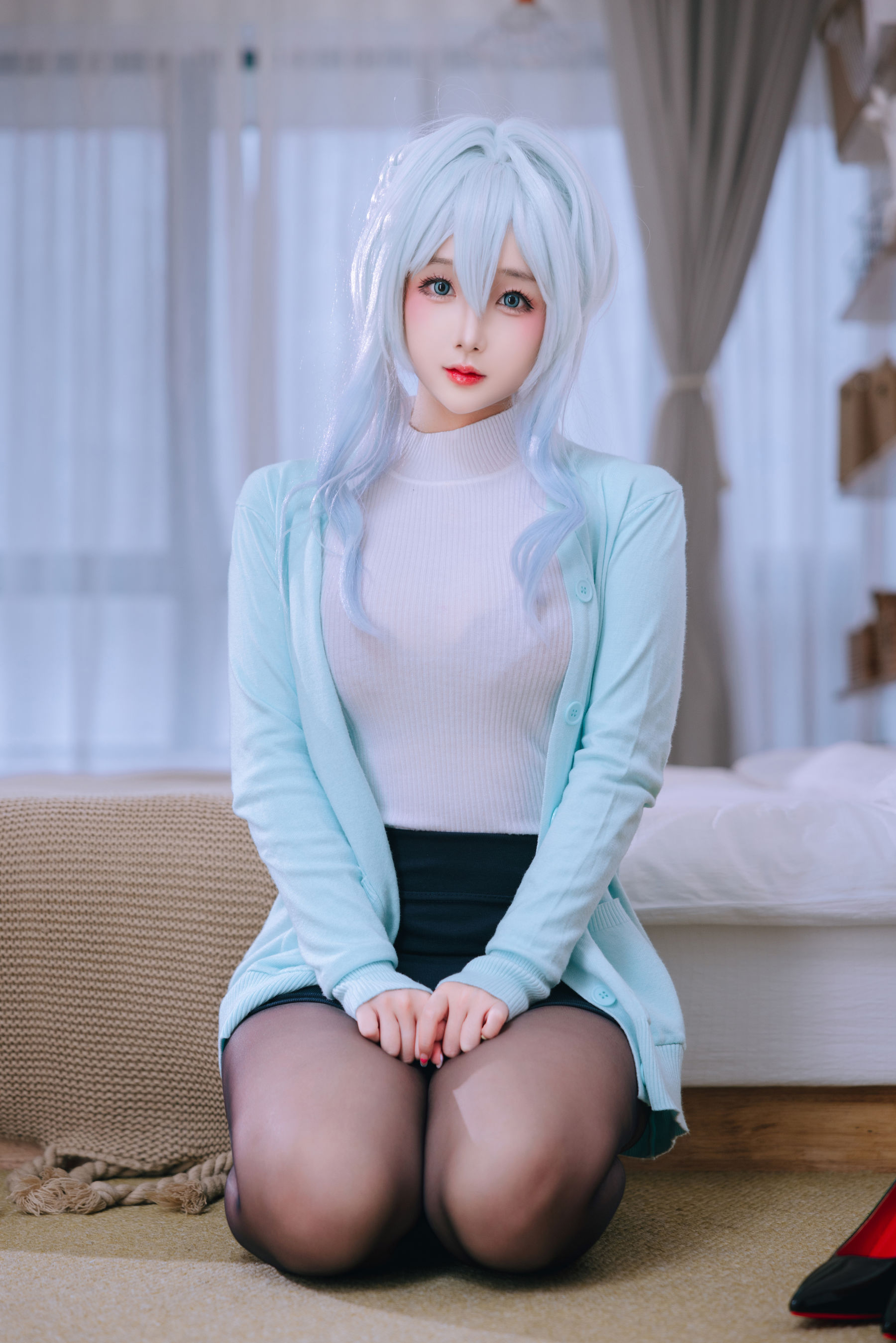 Cosplay 日奈娇 - 未亡人雪女/(137P)