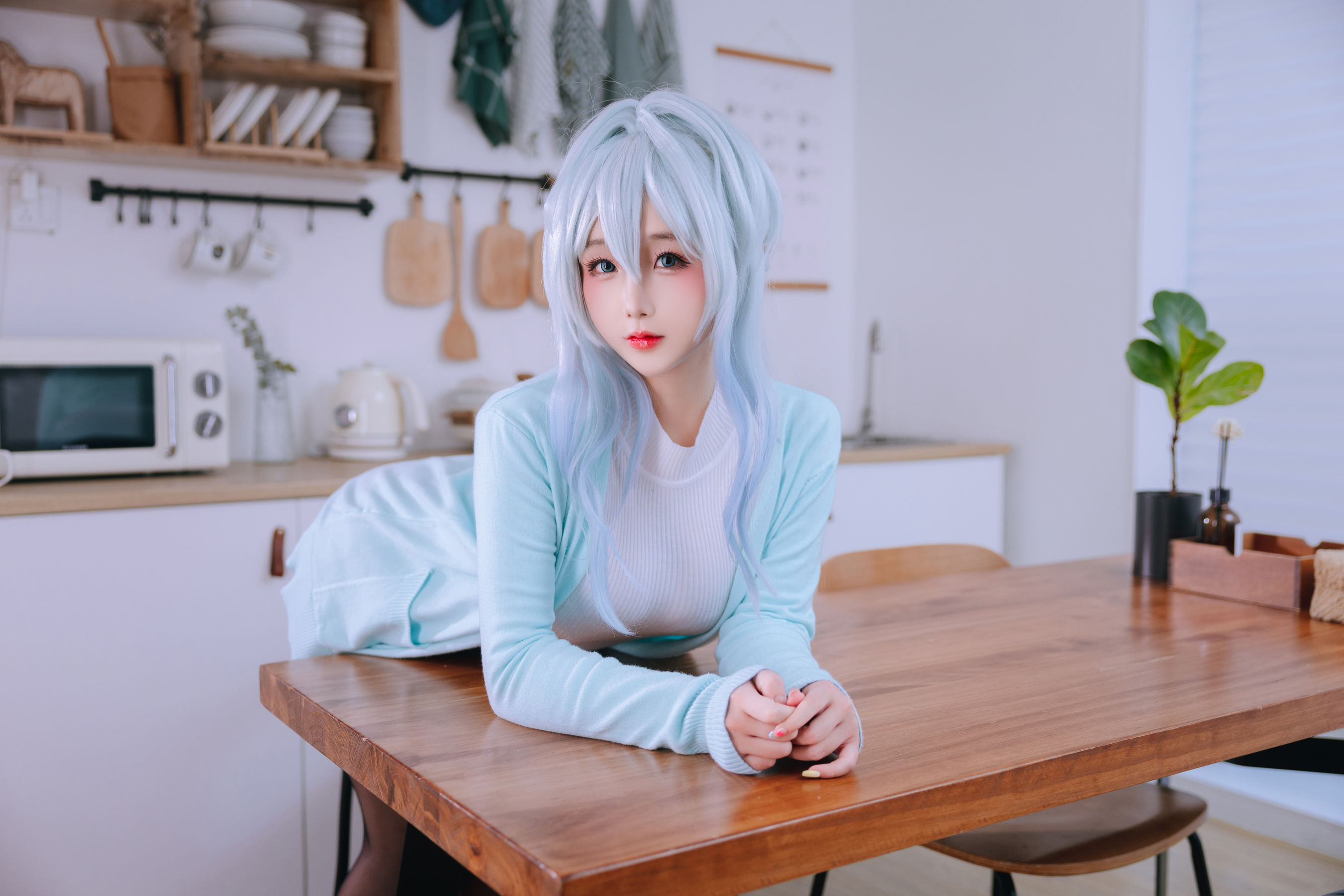 Cosplay 日奈娇 - 未亡人雪女/(137P)