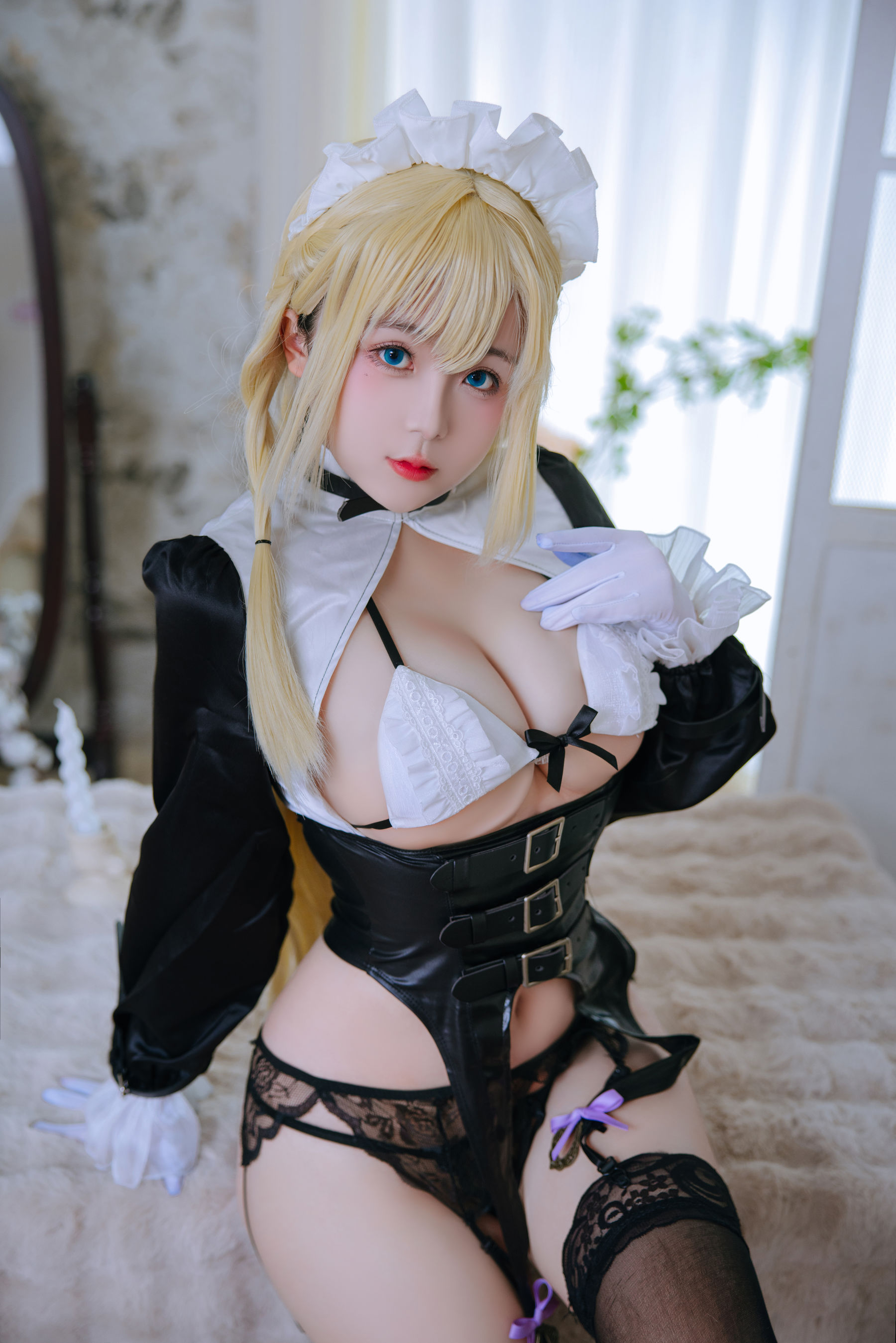 Cosplay 日奈娇 - 拘束女仆/(37P)