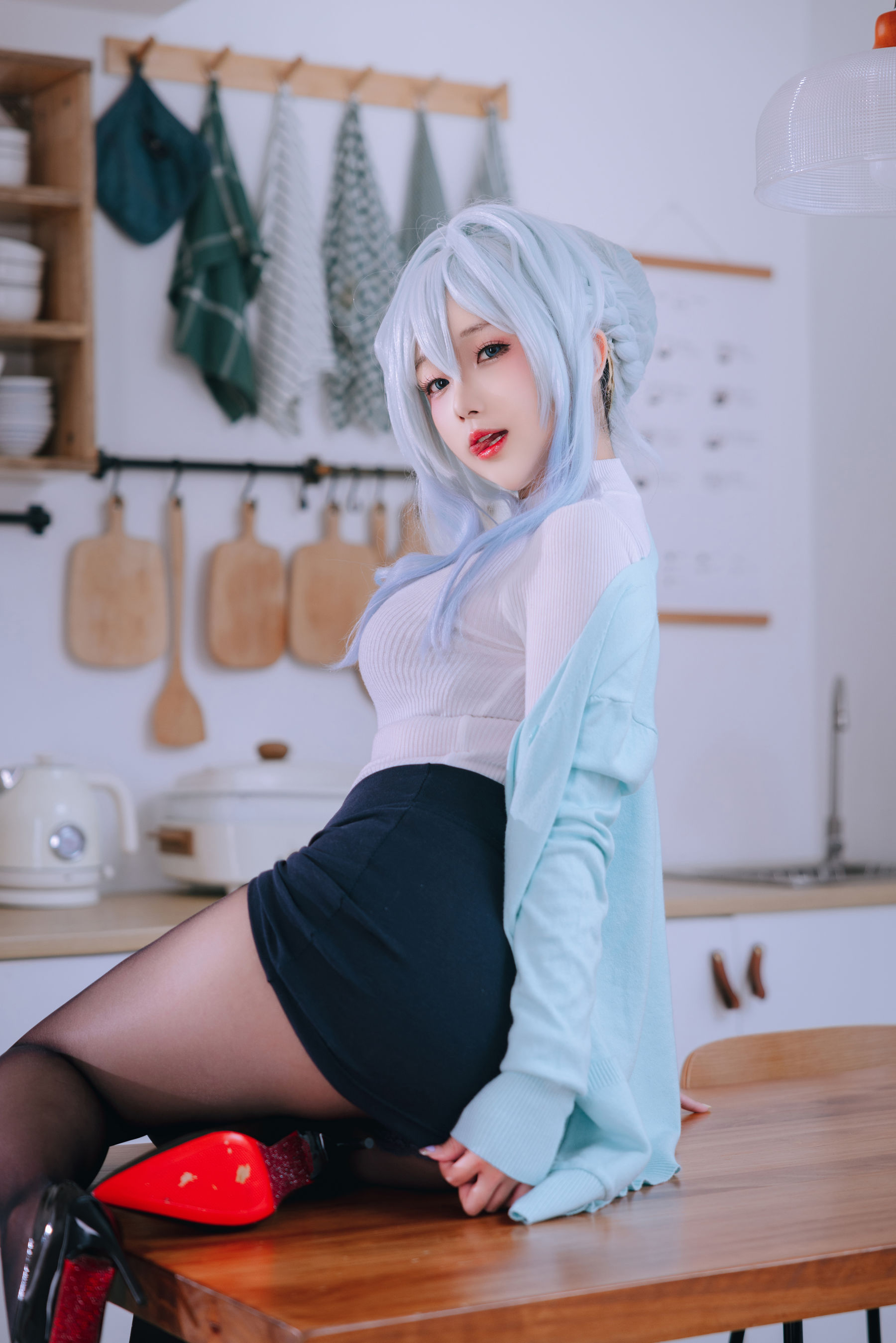 Cosplay 日奈娇 - 未亡人雪女/(137P)