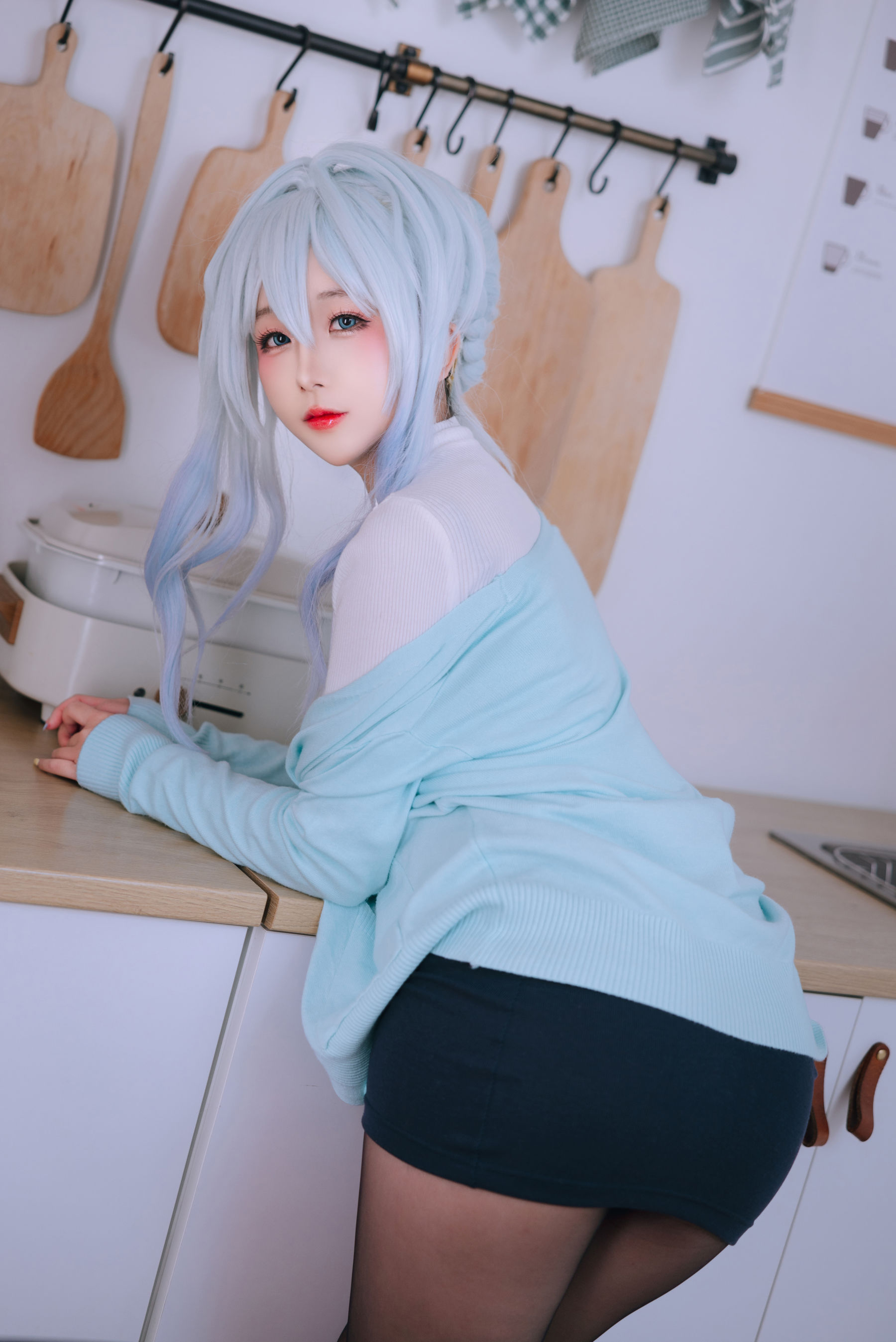 Cosplay 日奈娇 - 未亡人雪女/(137P)