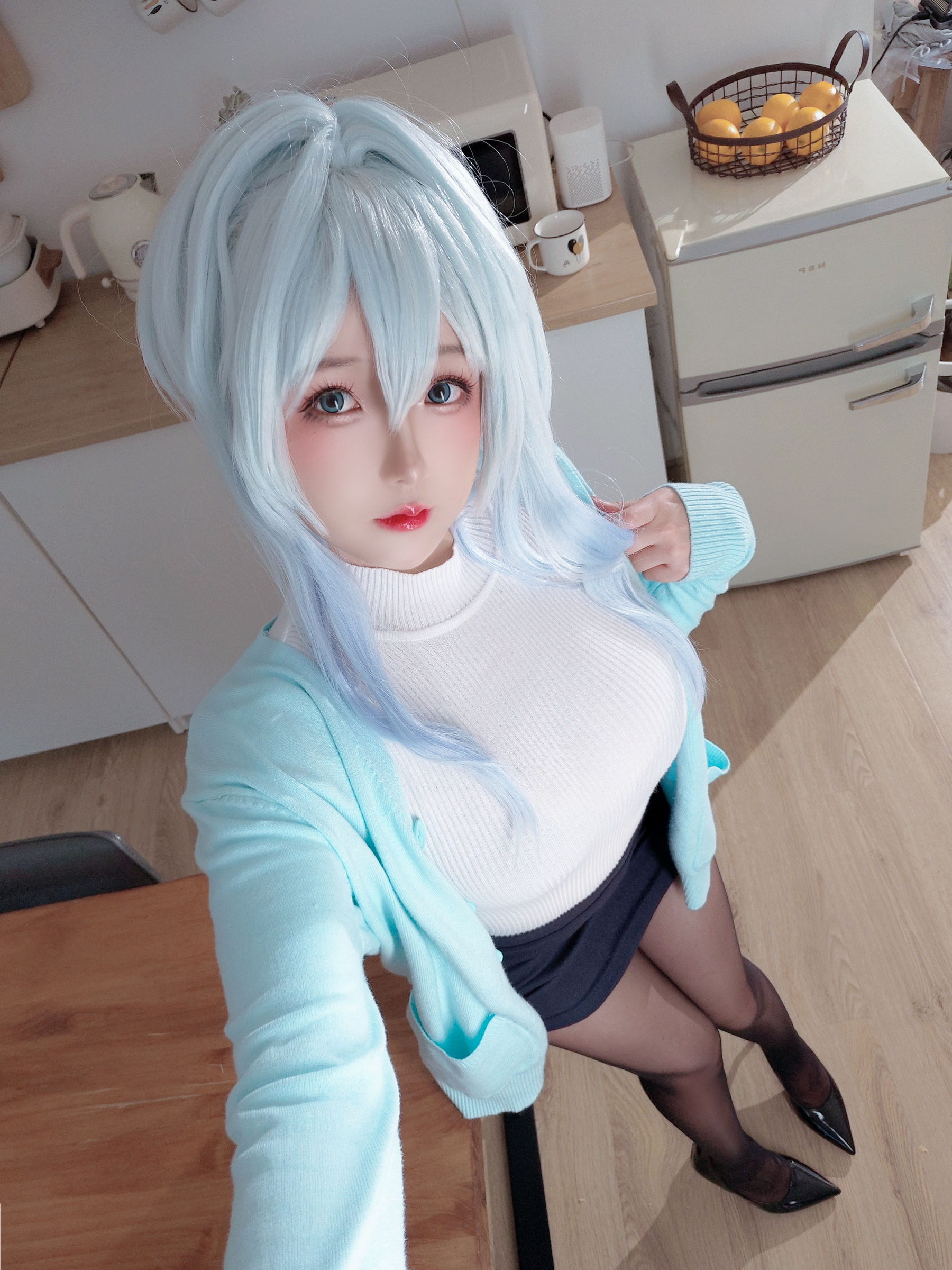 Cosplay 日奈娇 - 未亡人雪女/(137P)