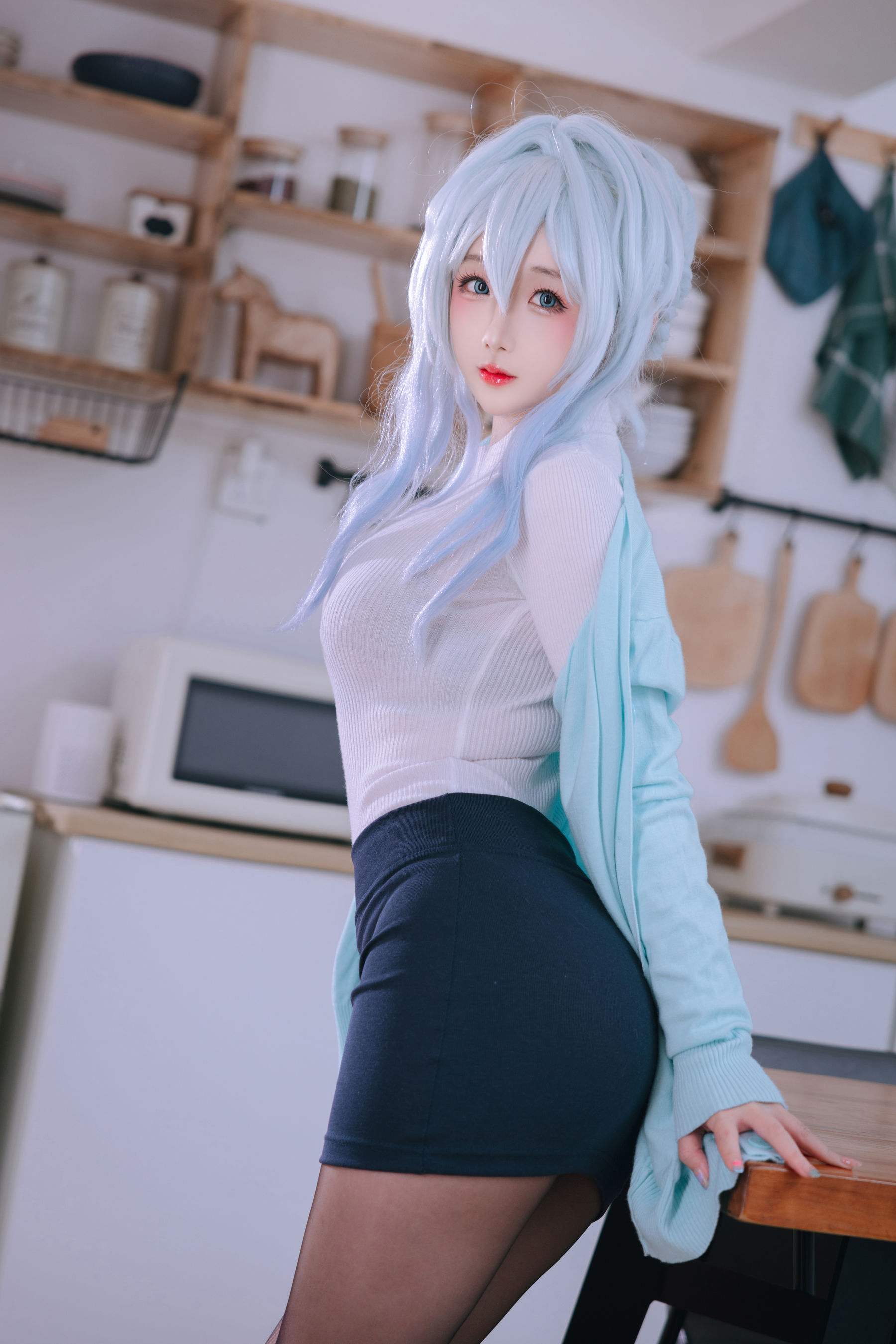 Cosplay 日奈娇 - 未亡人雪女/(137P)