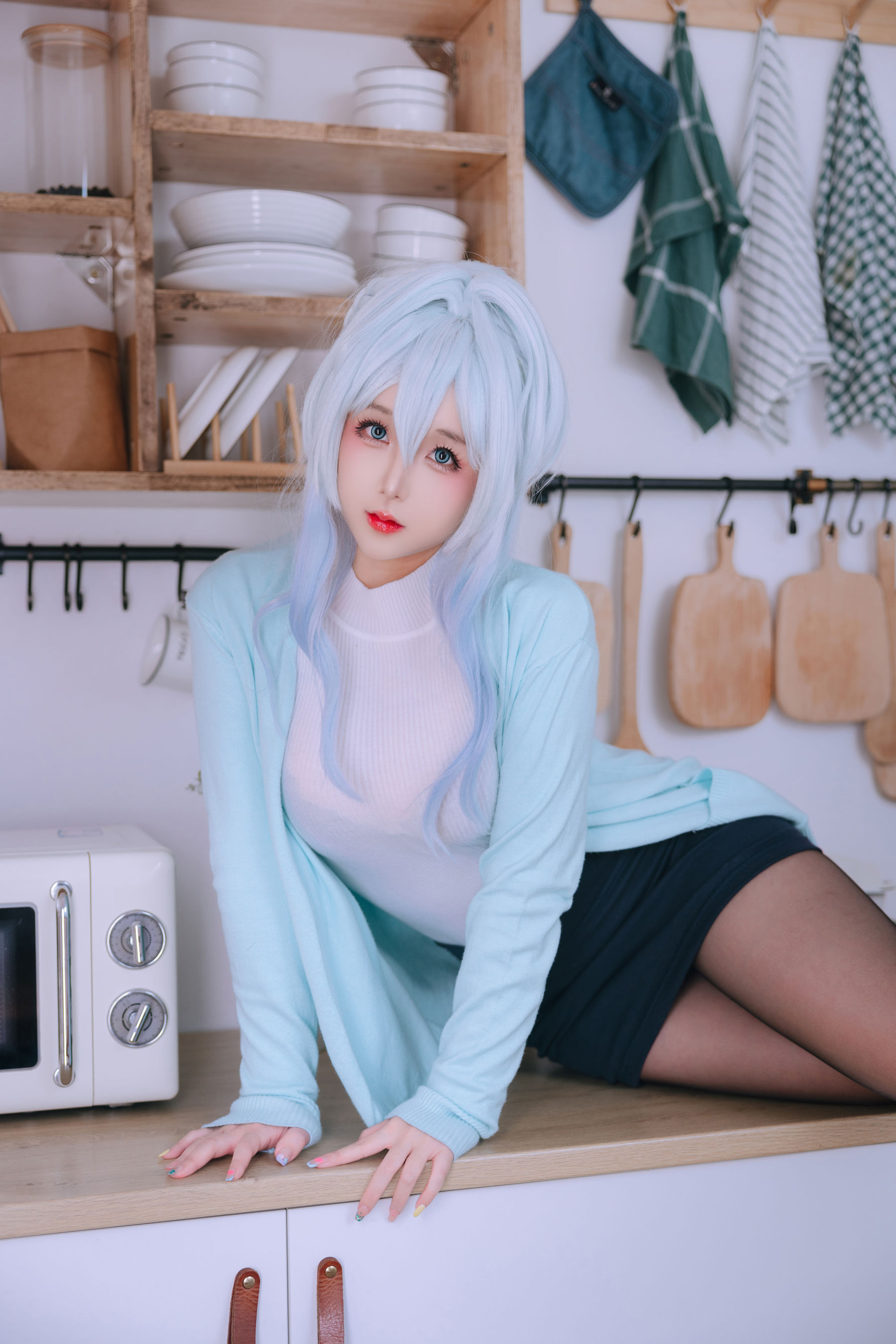 Cosplay 日奈娇 - 未亡人雪女/(137P)