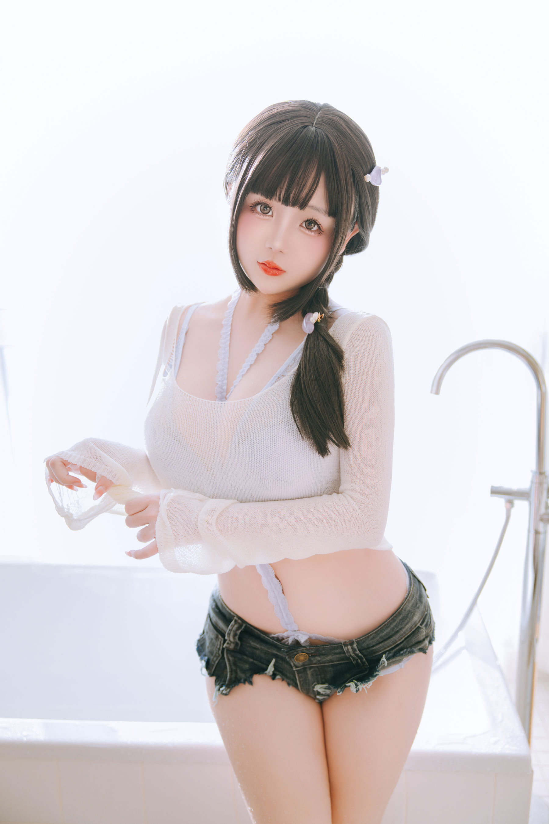 Cosplay 日奈娇 - 牛仔裤人妻/(120P)